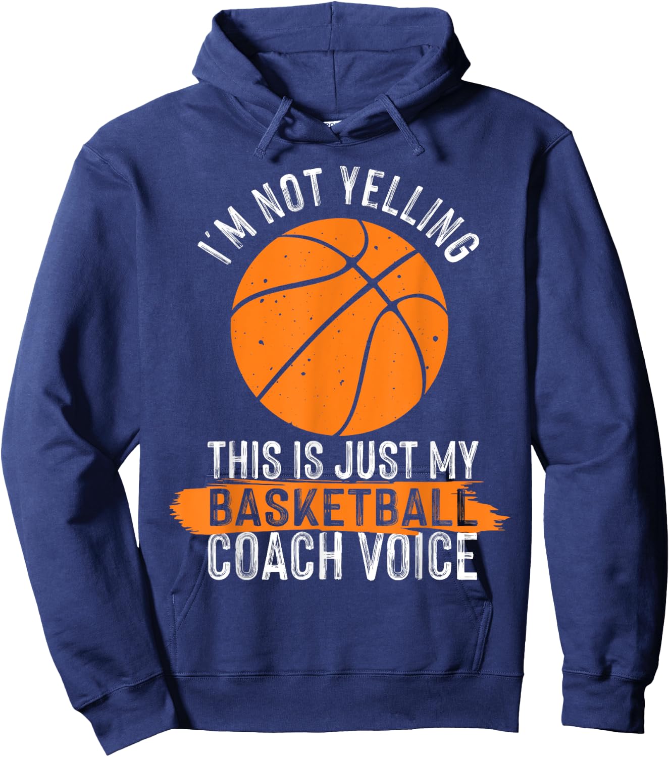 Cool Basketball Coach Men Women Basketball Coaching Voice Hoodie - Hoodie | Navy
