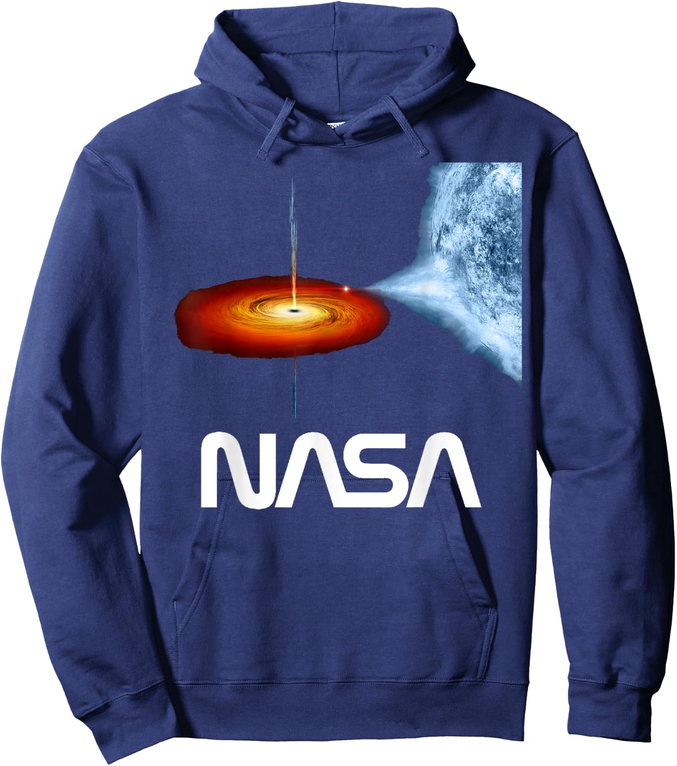 Officially Licensed NASA Cygnus Black Hole Space Geek Hoodie - Hoodie | Navy