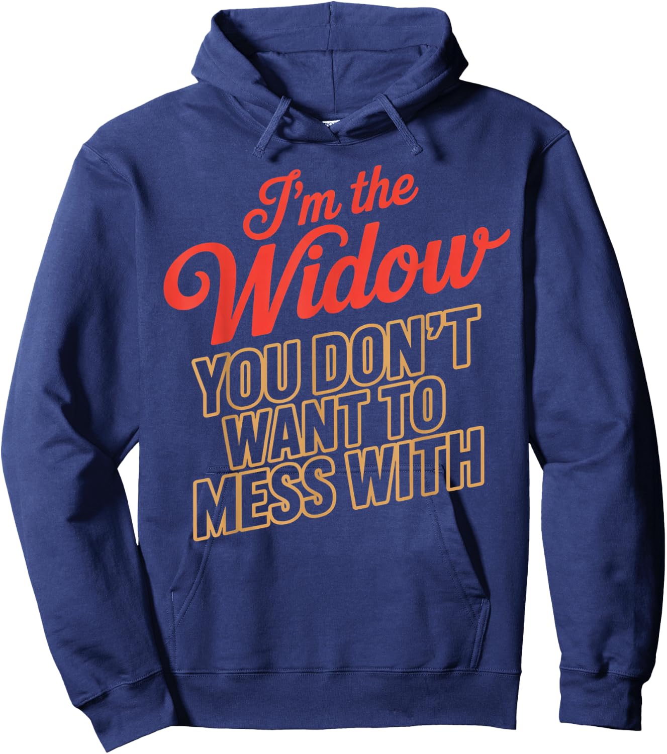 I'm The Widow Heaven Memorial Husband Widow Hoodie - Hoodie | Navy