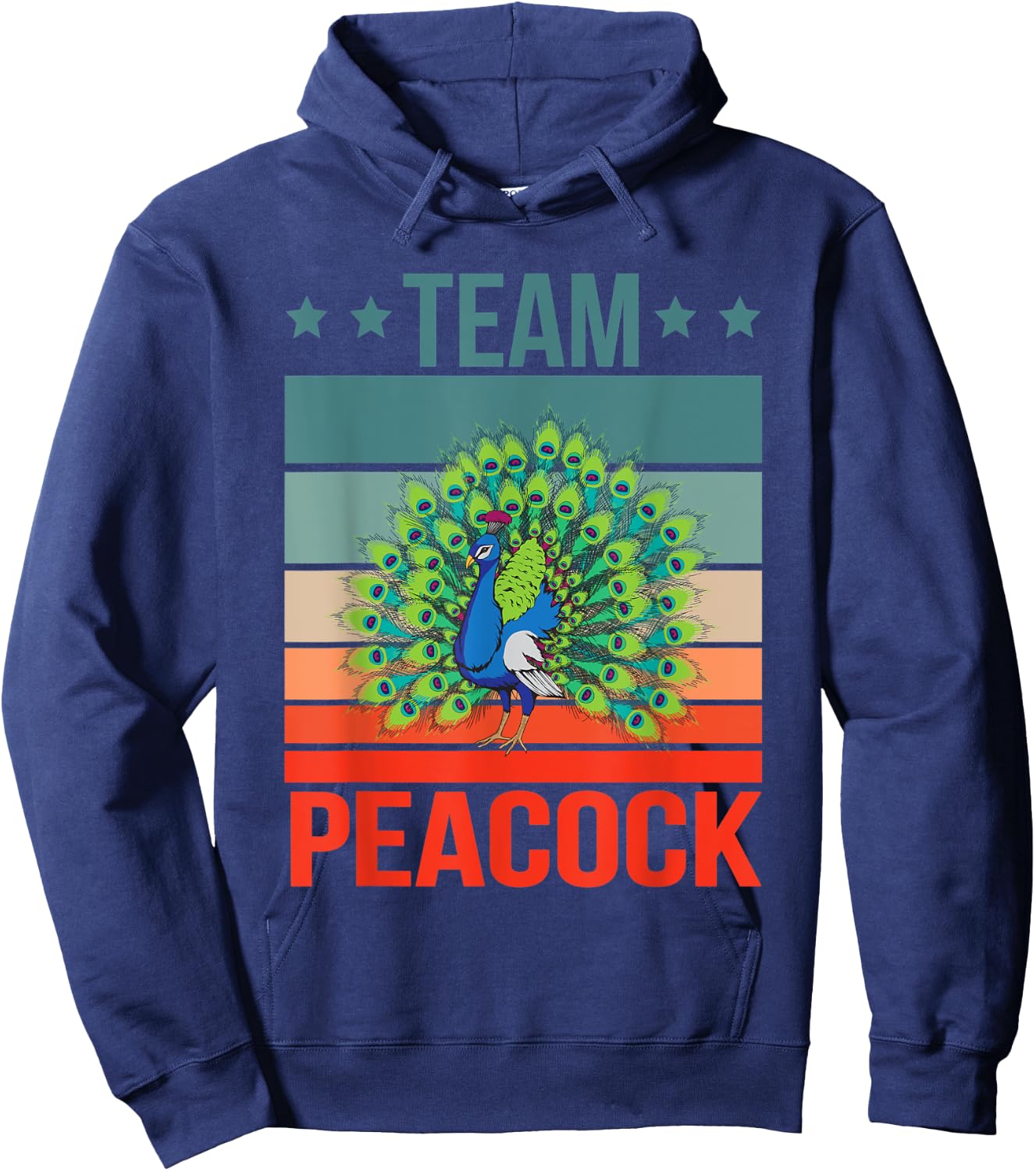 Team Peacock Quote Birdwatching Birding Bird Peacock Hoodie - Hoodie | Navy