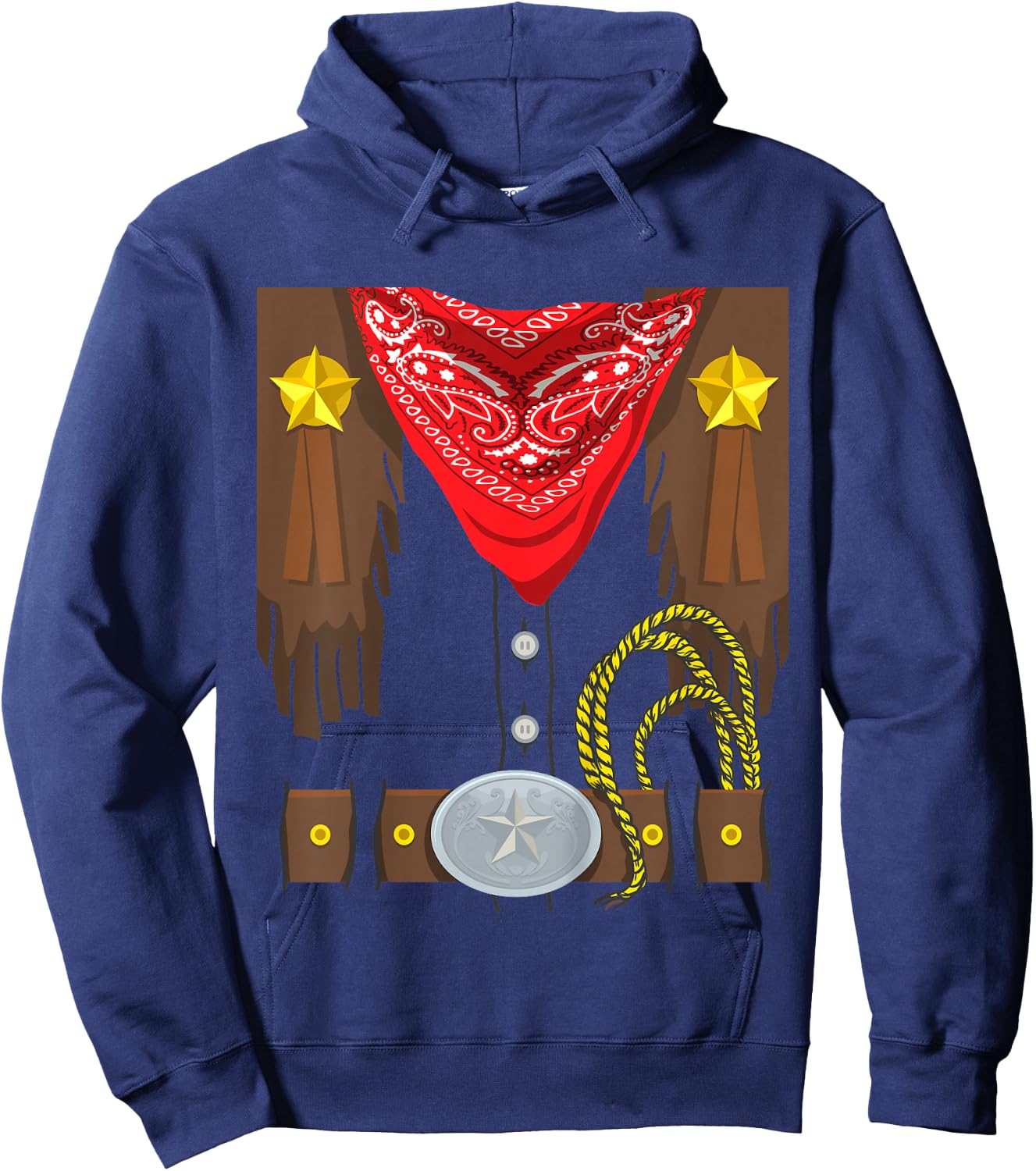 Kids Rodeo Outfit Halloween Costume Kids Cowboy Hoodie - Hoodie | Navy