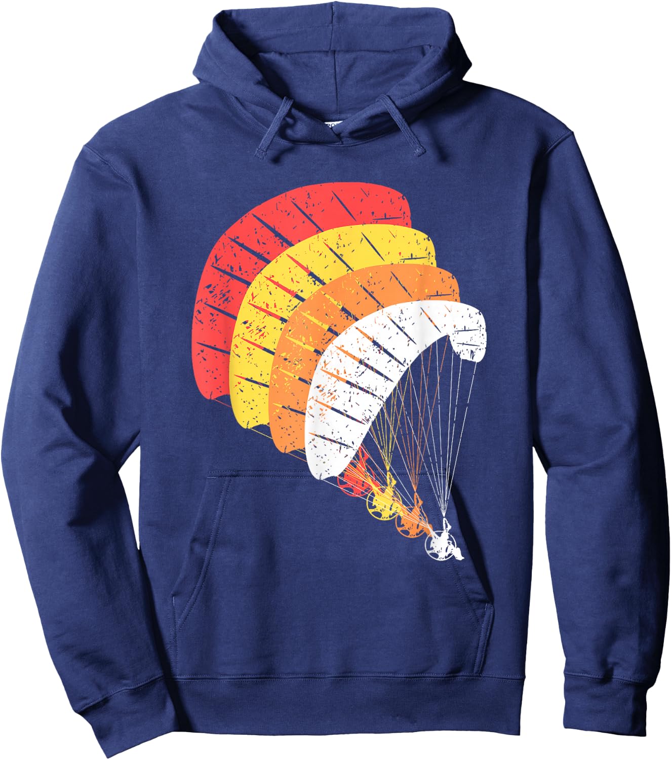 Vintage Powered Paragliding Shirt Paramotor Gift Paraglider Hoodie - Hoodie | Navy