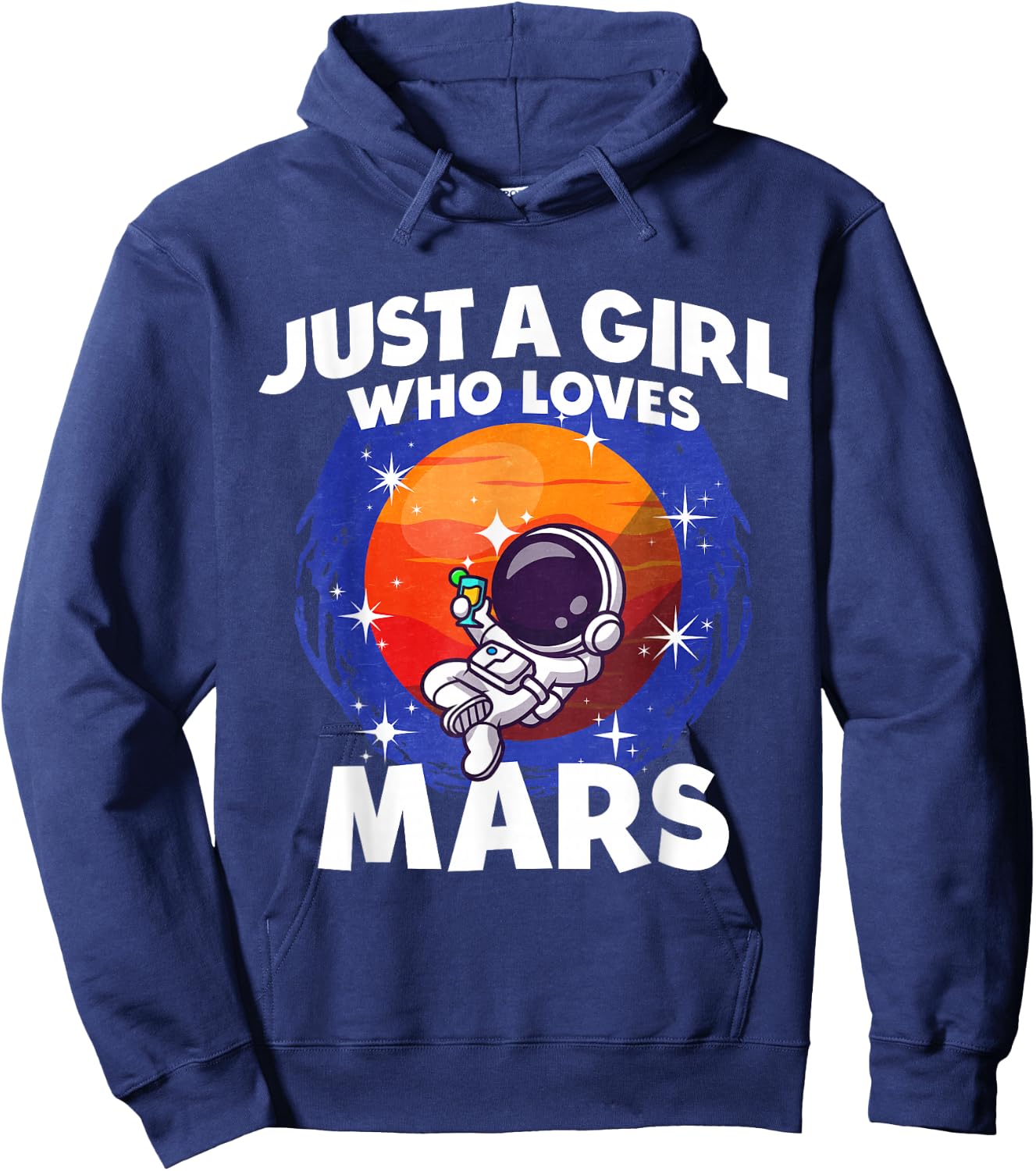 Just A Girl Who Loves Mars Hoodie - Hoodie | Navy