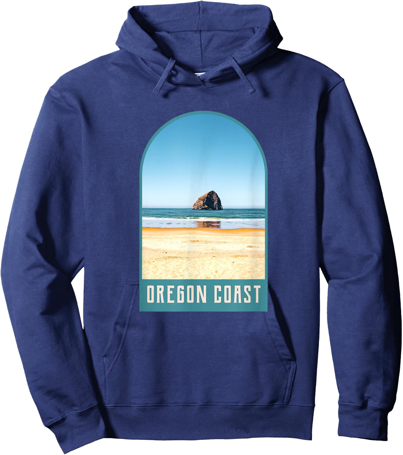 Oregon Coast Beach Views-Pacific Northwest Travel Hoodie - Hoodie | Navy