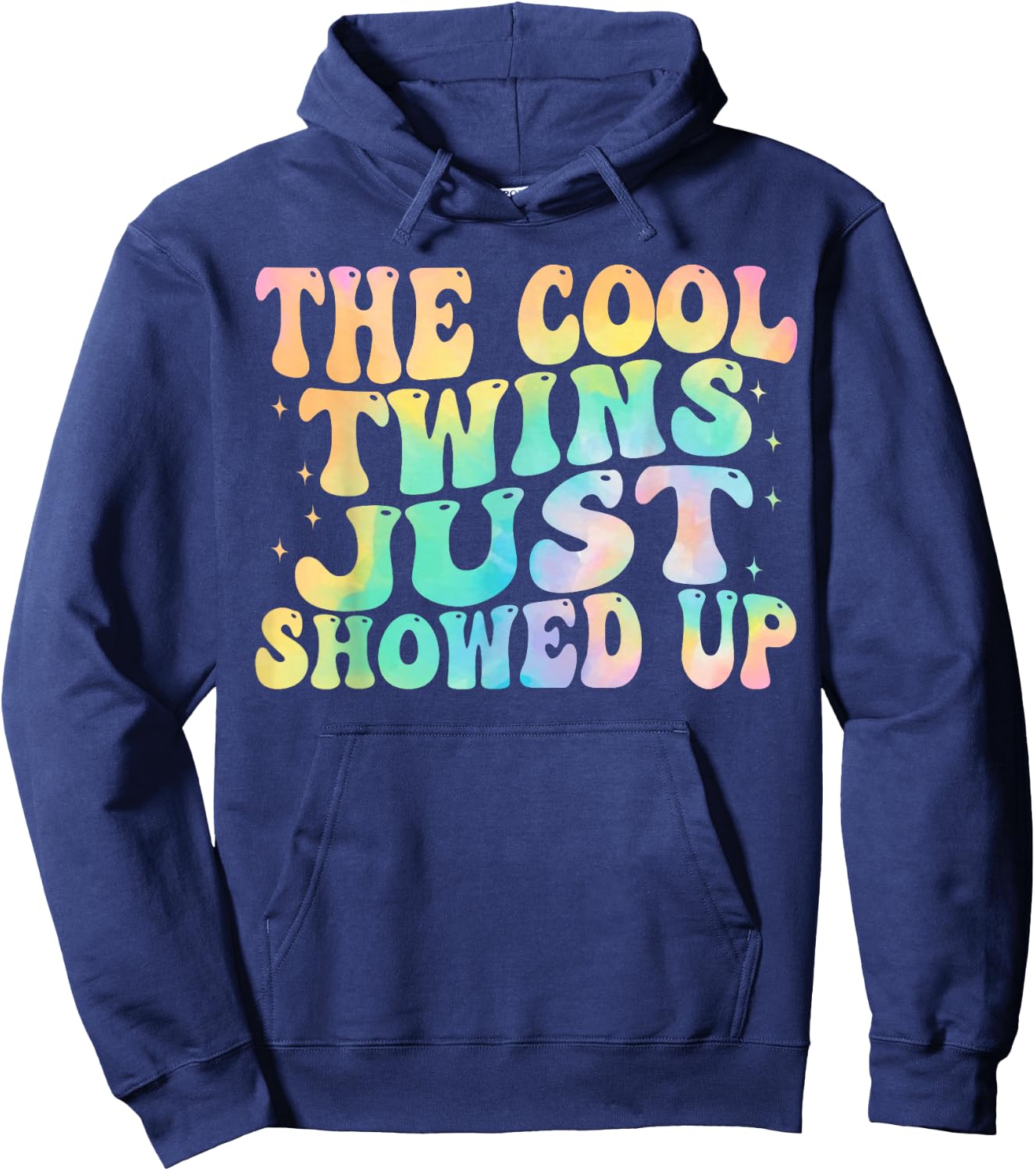 The Cool Twins Just Showed Up birthday twins matching Hoodie - Hoodie | Navy
