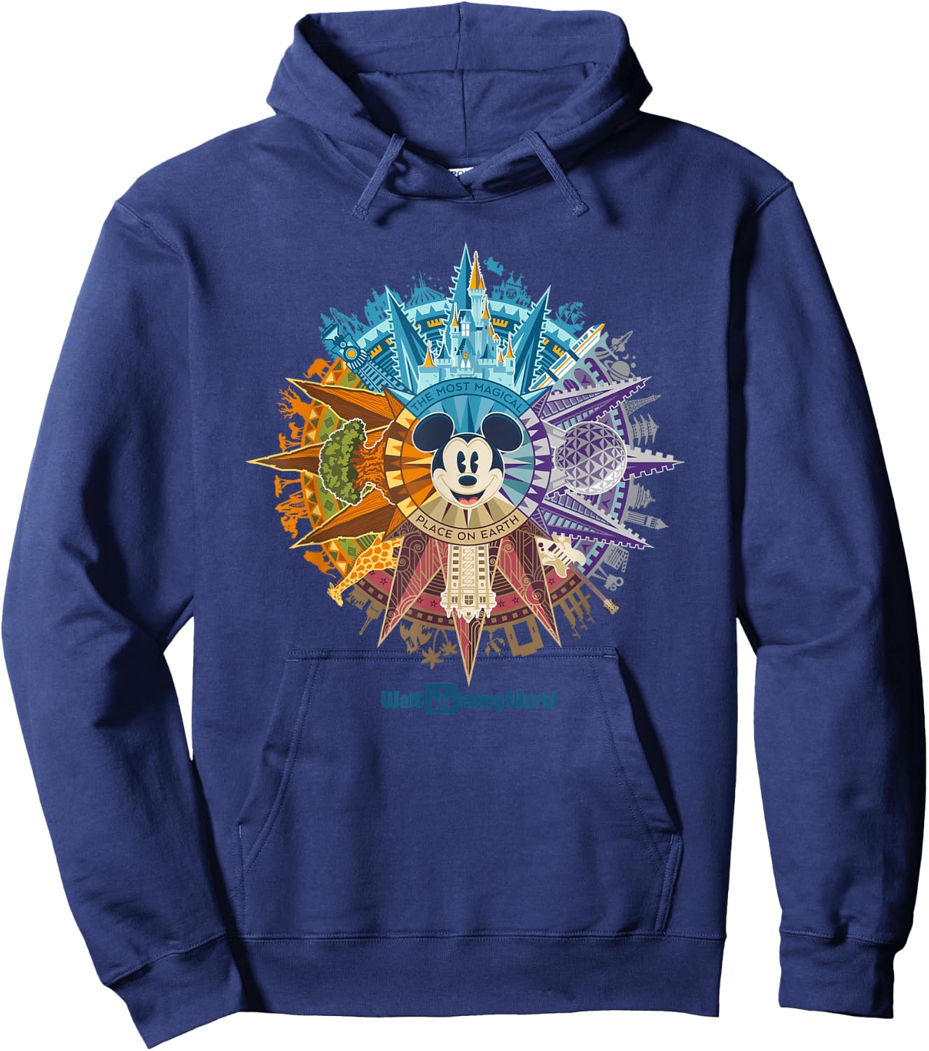 Walt Disney World 50th Anniversary Mickey Mouse Small Hoodie - Hoodie | Navy