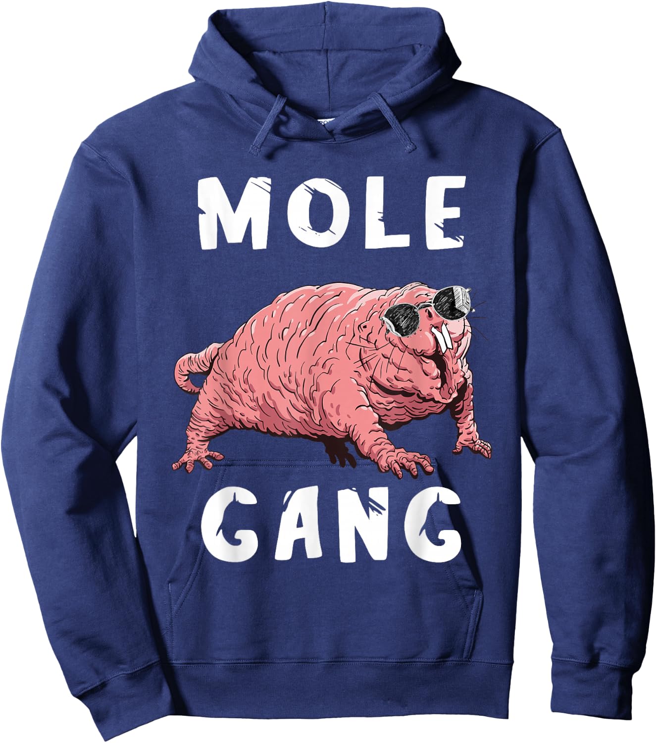 Naked Mole Rat Mole Gang Funny Naked Mole Rat Lovers Hoodie - Hoodie | Navy