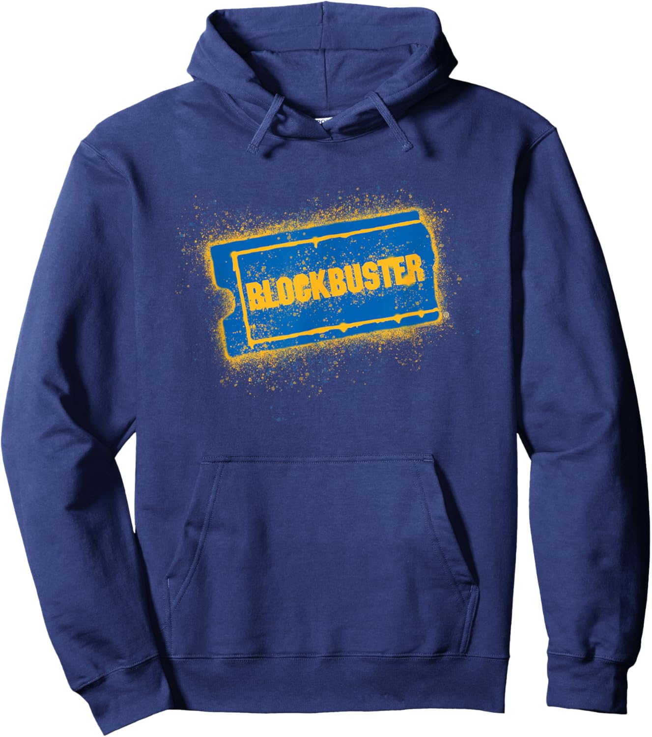 Blockbuster Splattered Logo Hoodie - Hoodie | Navy