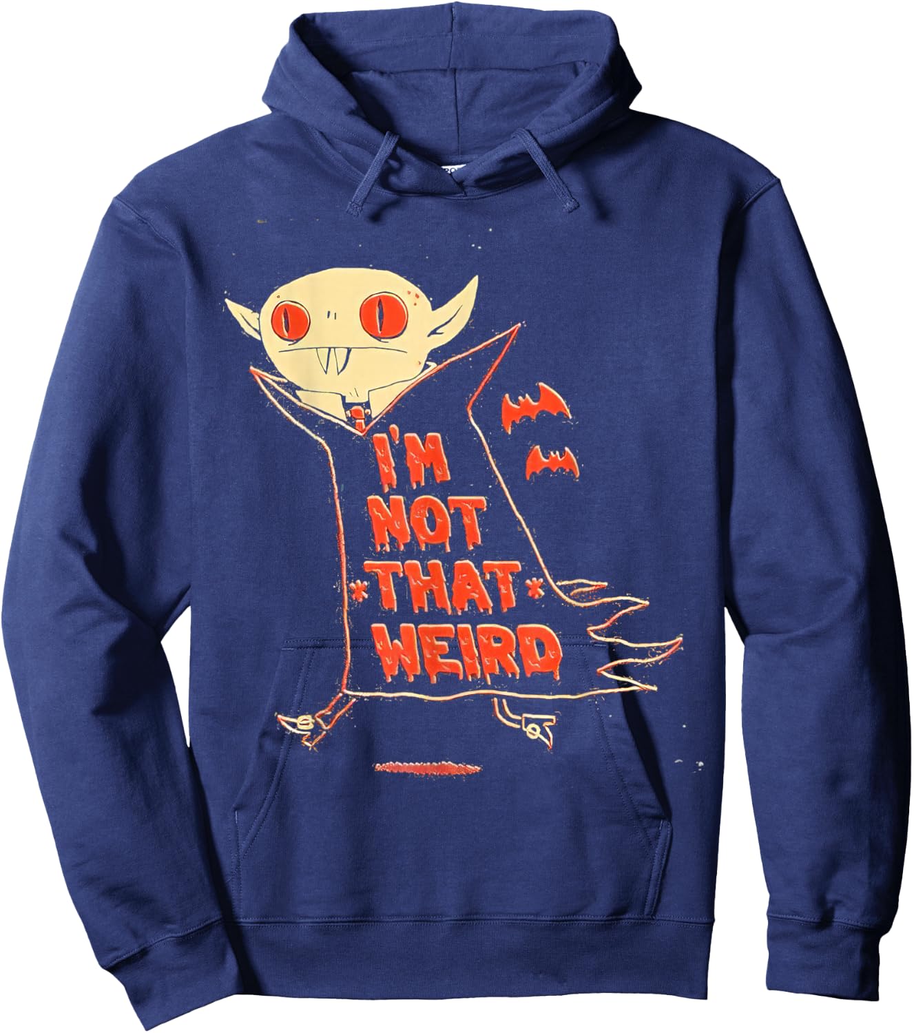 2026 Vampire I’m Not That Weird Hoodie - Hoodie | Navy