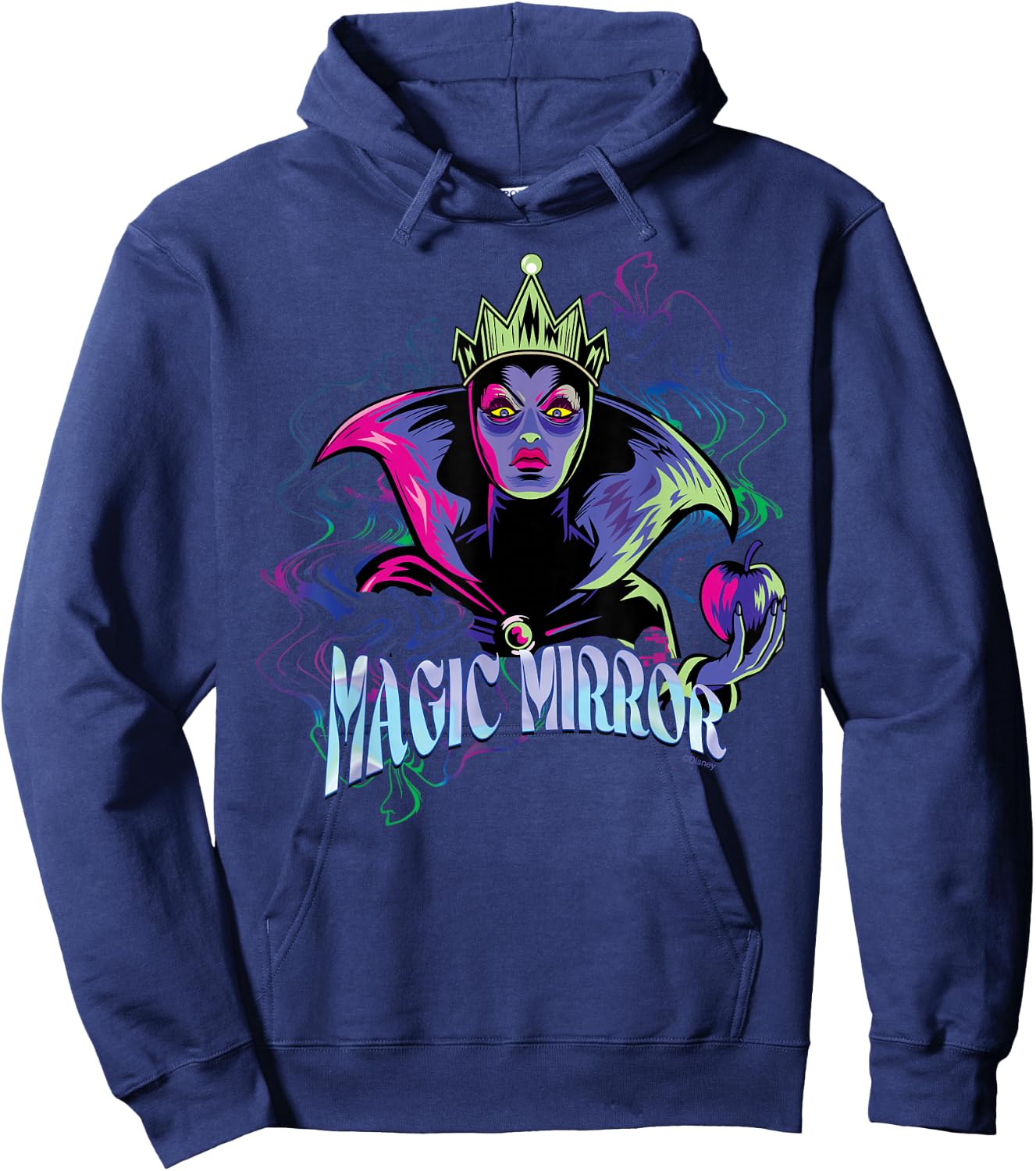 Disney Villains Evil Queen Magic Mirror Illustrated Hoodie - Hoodie | Navy
