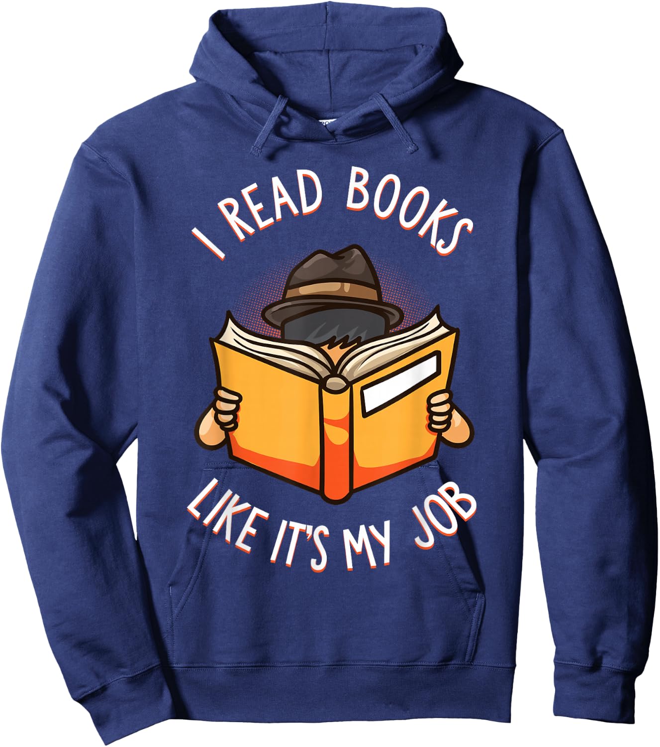 Reading Book Lover Funny Librarian Bibliophile Teacher Hoodie - Hoodie | Navy