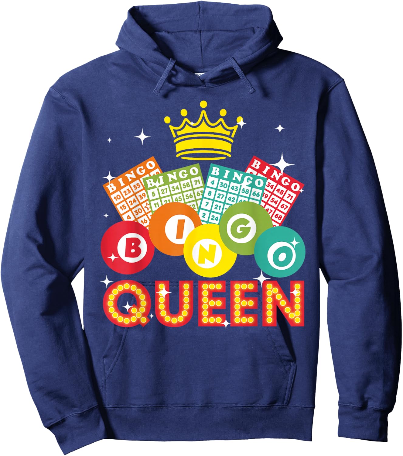 Cute Bingo Designs Mom Bingo Lovers Casino Players Small Hoodie - Hoodie | Navy