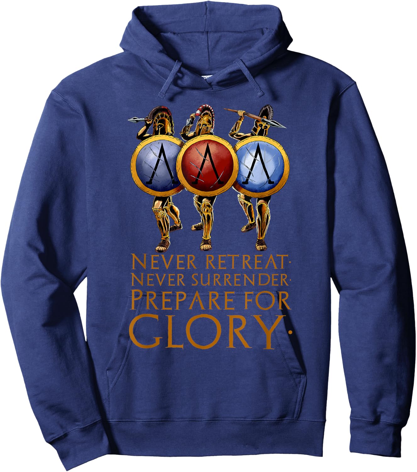 Sparta - Prepare For Glory - Motivational Greek History Hoodie - Hoodie | Navy