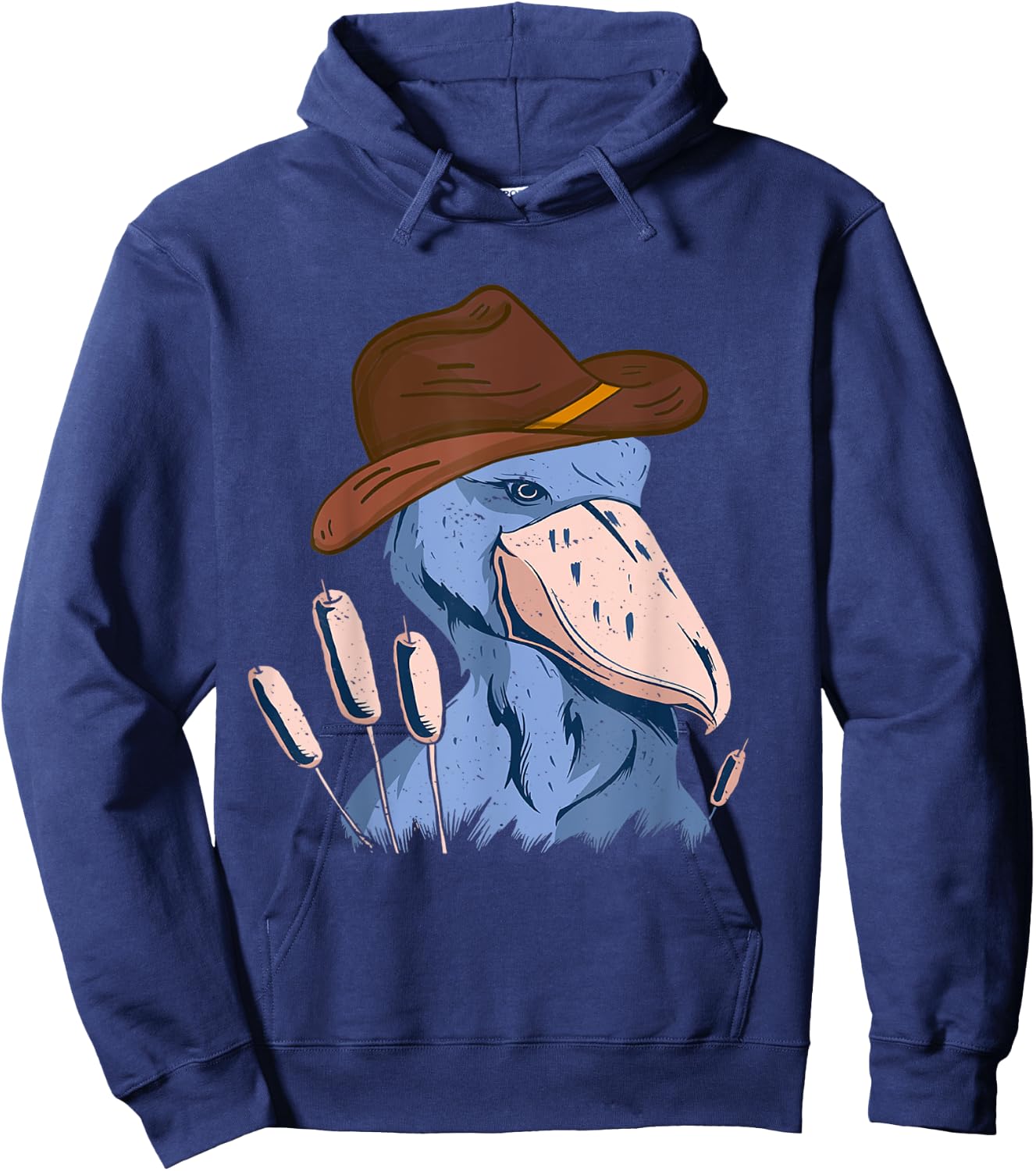 Shoebill Bird African Stork Bird Lover Cowboy Hat Shoebill Hoodie - Hoodie | Navy