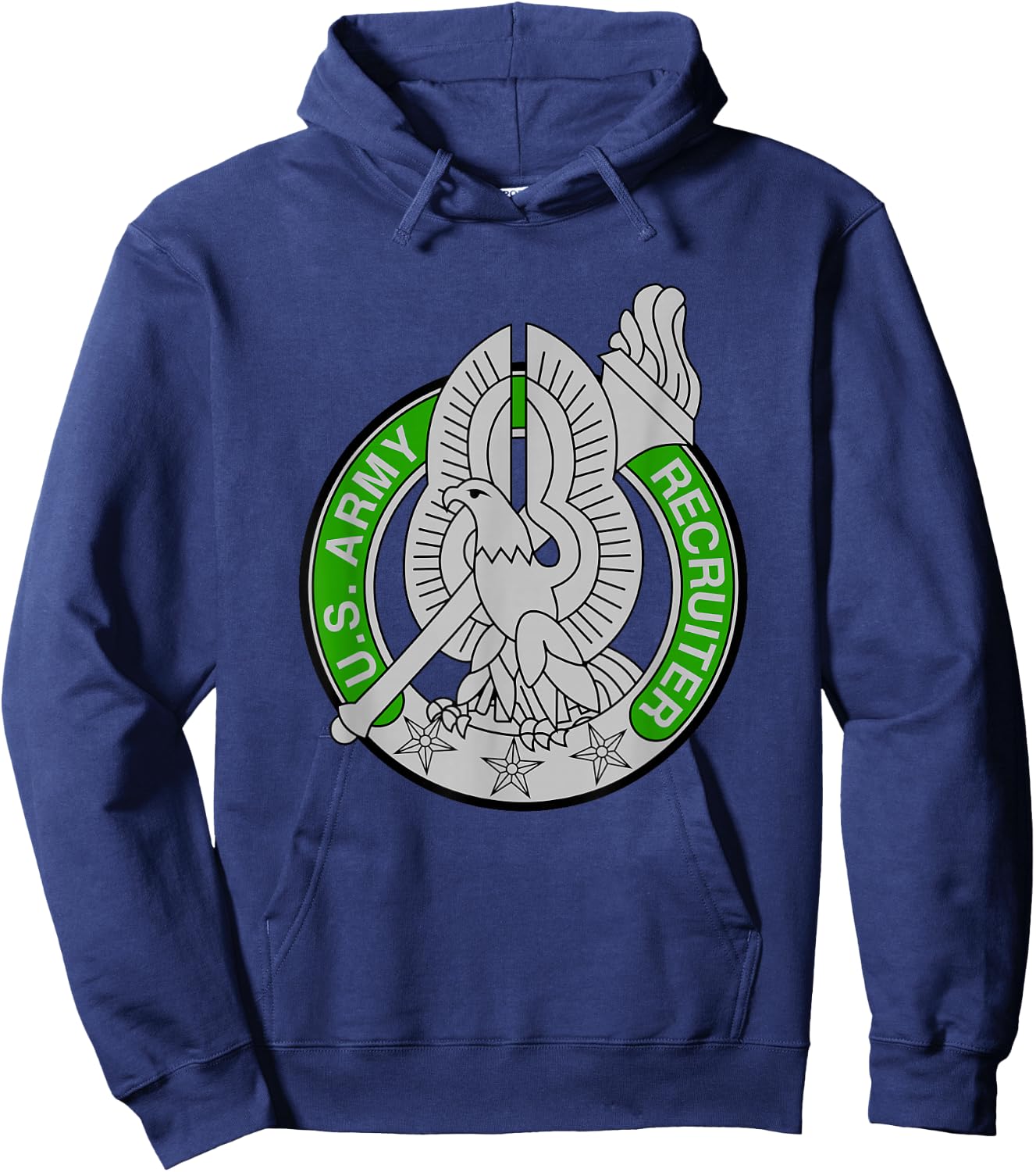 Basic Recruiter Identification Badge - US Army for 79R MOS Hoodie - Hoodie | Navy
