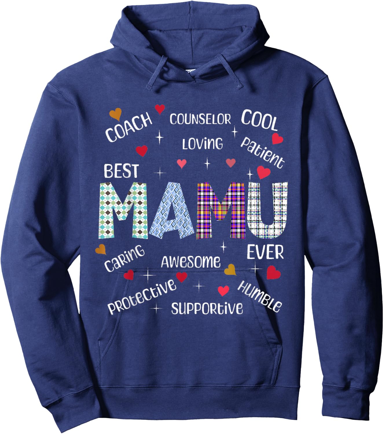 Mamu Man of Masti, Cool Pakistani Mamu Desi Uncle Hoodie - Hoodie | Navy