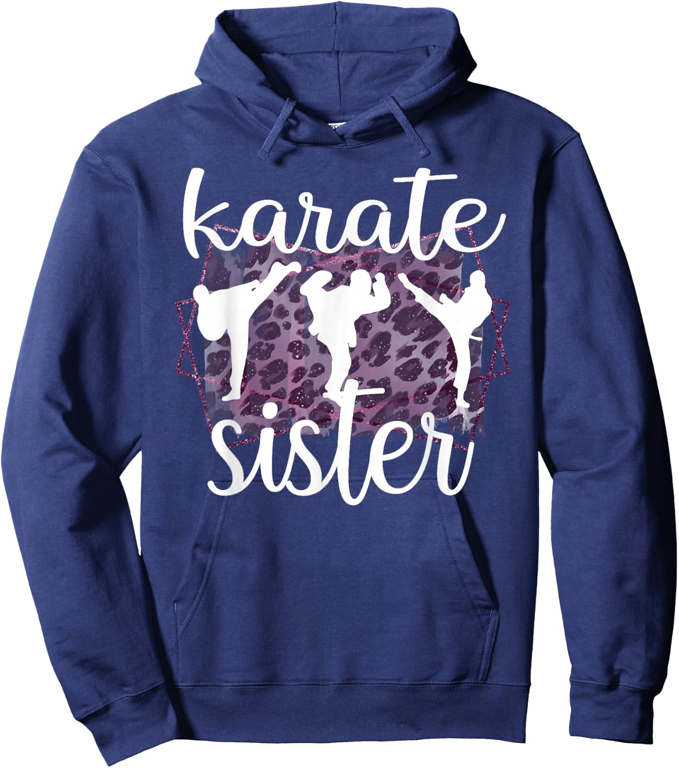 Best Karate Sister Proud Karate Sis Hoodie - Hoodie | Navy