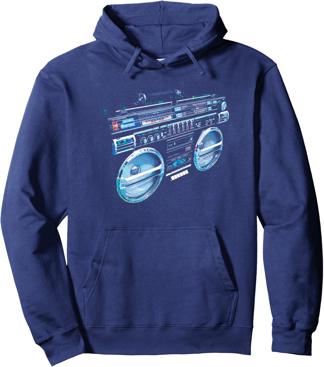 Retro Ghetto Blaster - Boom Box 80's 90's Hip Hip Rap Hoodie - Hoodie | Navy
