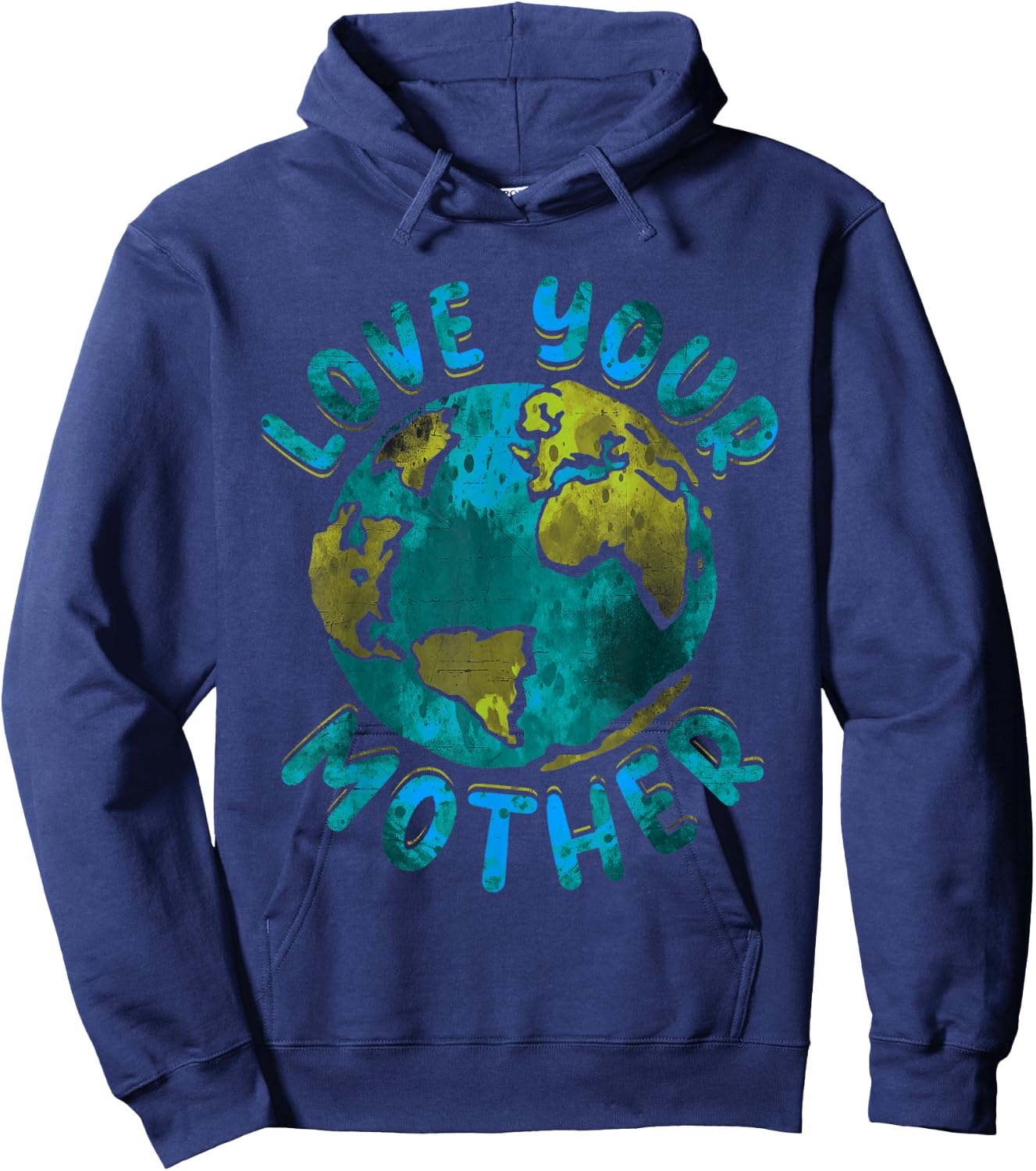 Love Your Mother Earth Day Environmental Awareness Hoodie - Hoodie | Navy