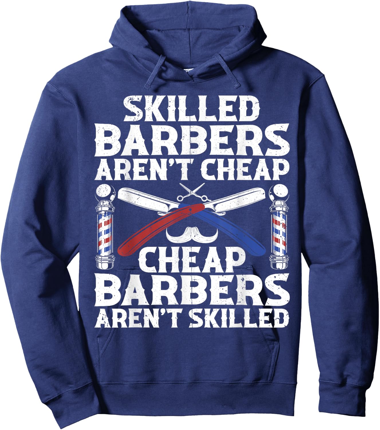 Cute Barber Dad Hairstylist Barbershop Hair Stylist Hoodie - Hoodie | Navy