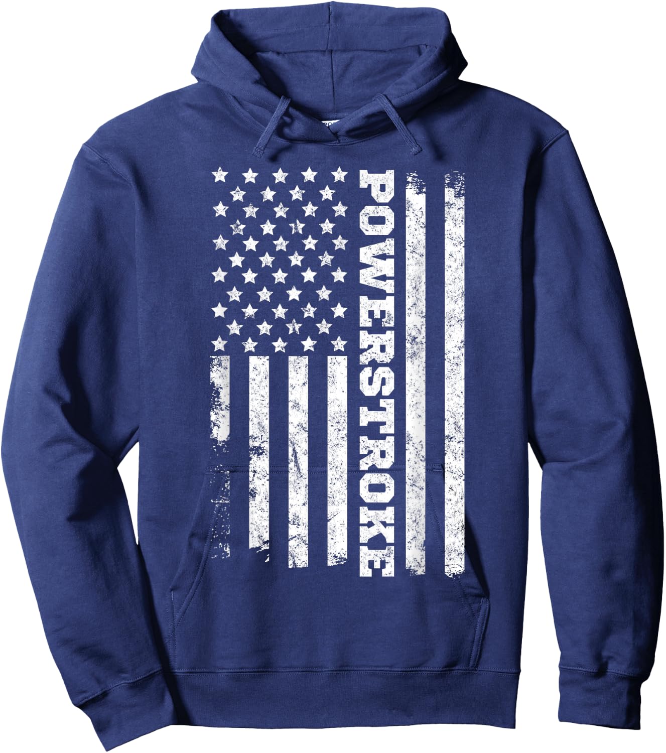 American Flag Powerstroke Hoodie - Hoodie | Navy