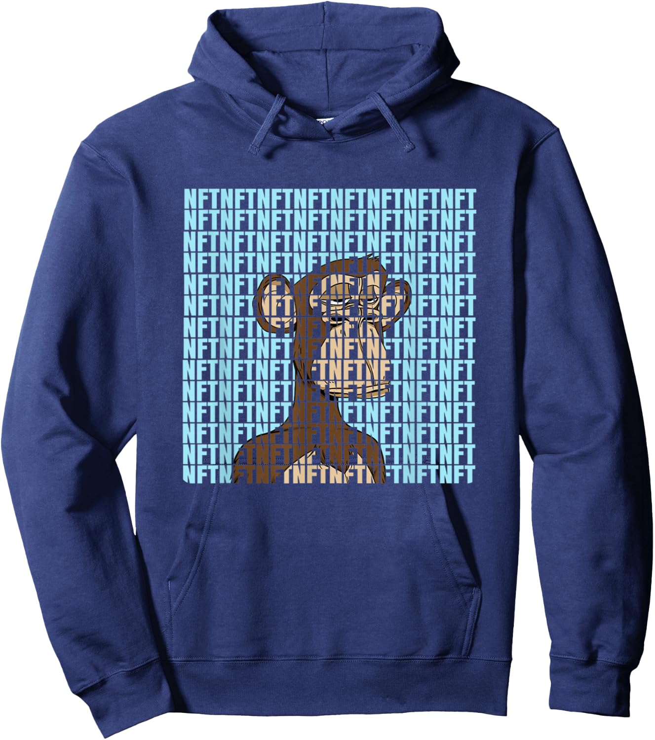 Bored Ape Yacht Club NFT Design Graphic Hoodie - Hoodie | Navy