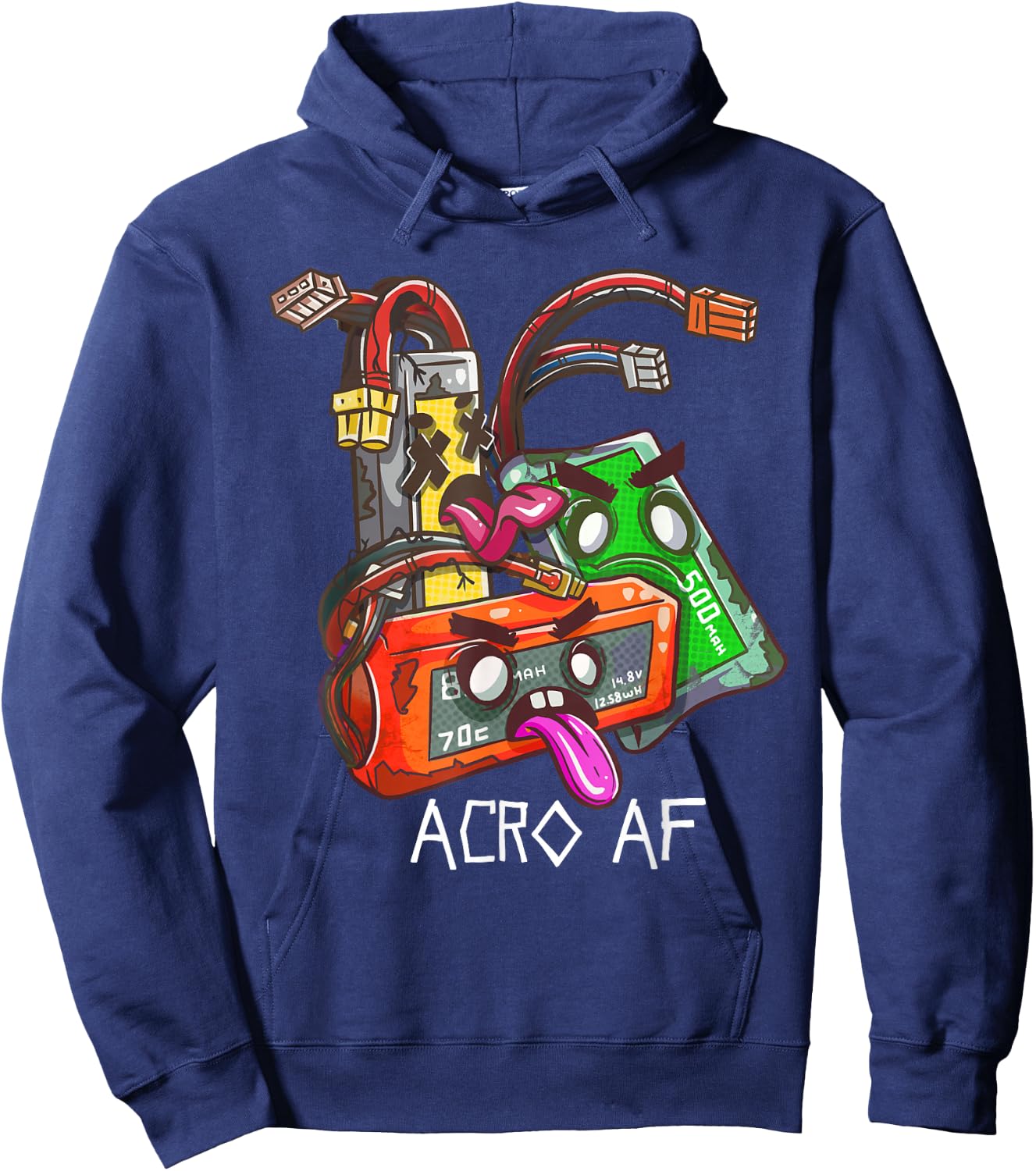 FPV Pilot RC Freestyle Drone Copter Racing Kwad Acro AF Hoodie - Hoodie | Navy
