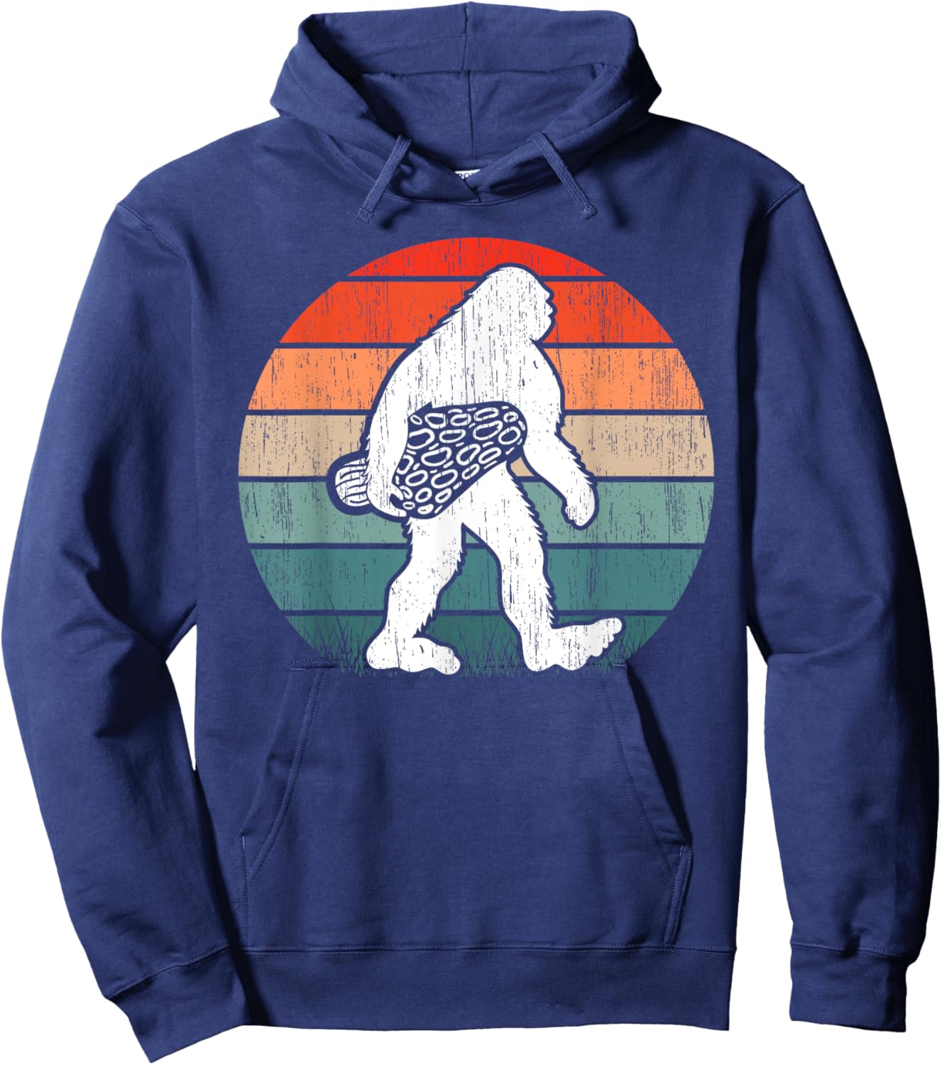 Bigfoot Morel Mushroom Foraging Mycology Shroom Hunting Hoodie - Hoodie | Navy