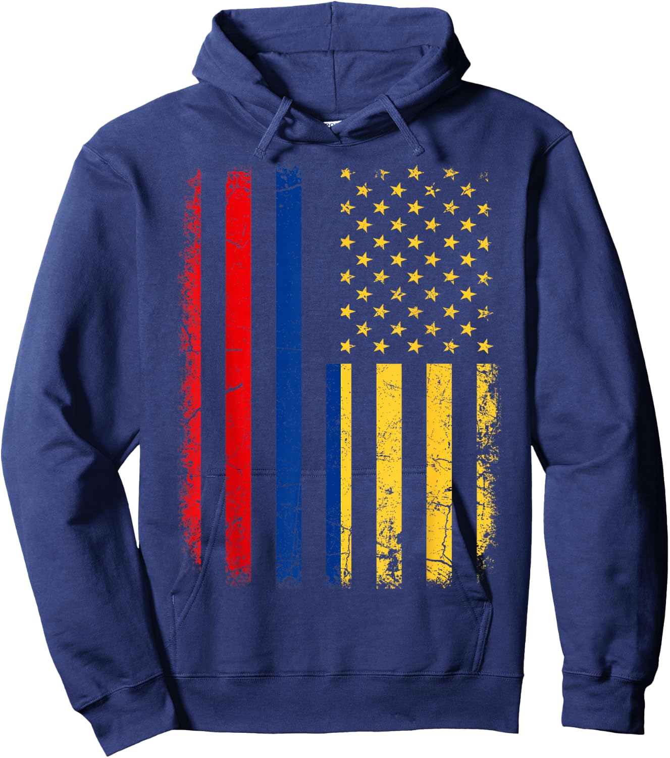 Colombian American Flag Colombian Roots Colombia America Small Hoodie - Hoodie | Navy