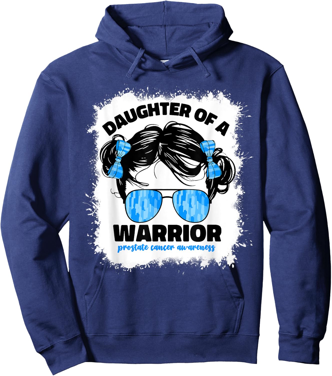 Daughter Of A Warrior Prostate Cancer Awareness Month Girls Hoodie - Hoodie | Navy