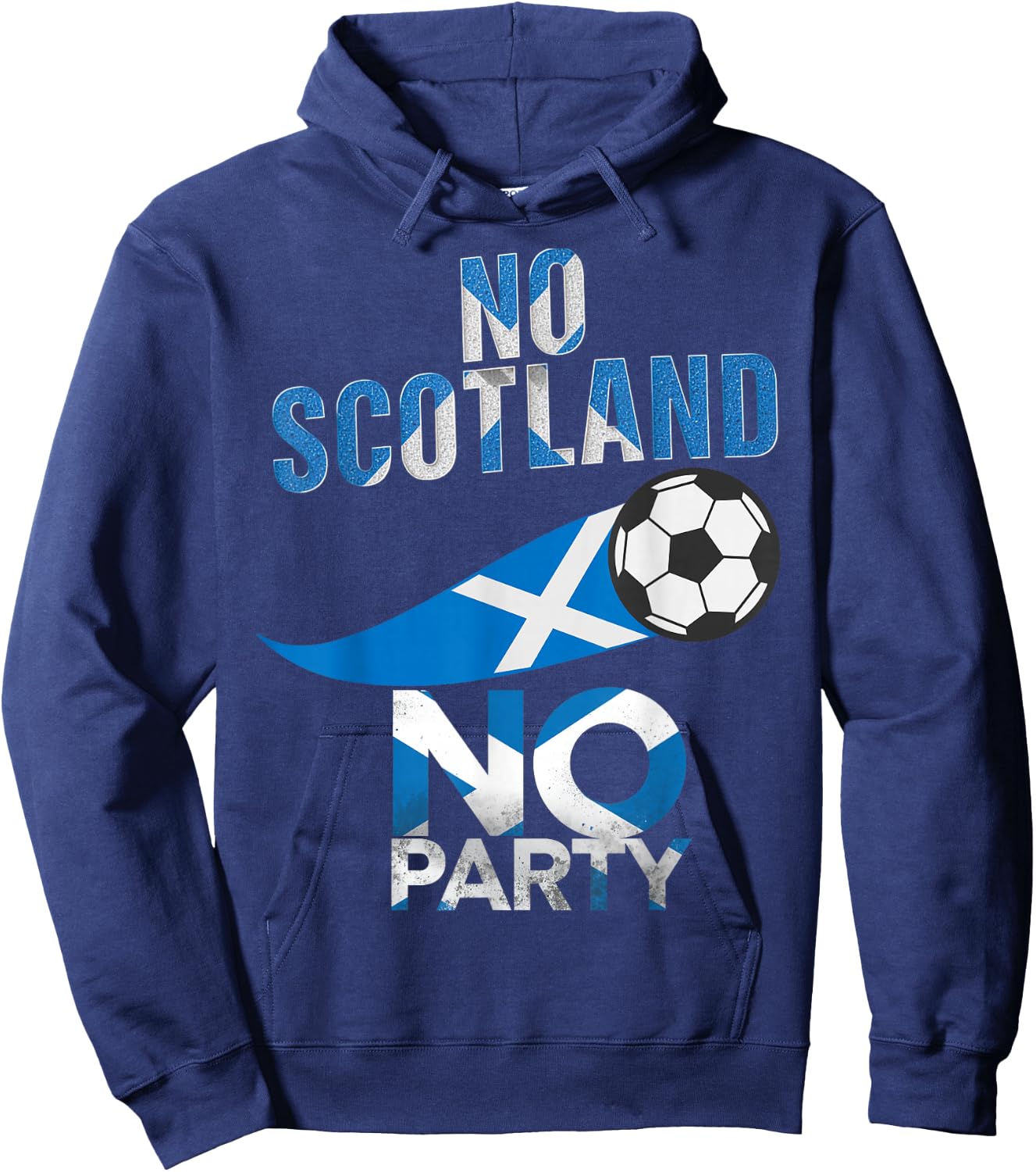Scotland Flag Soccer Football - Scottish Futbol Fan Hoodie - Hoodie | Navy