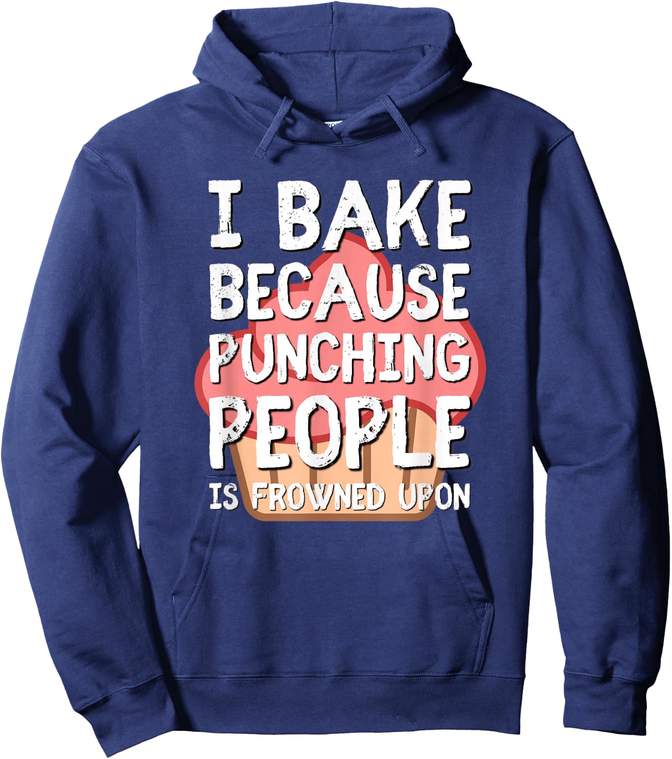 Funny Baking Shirt or Men or Love to Stress Bake Hoodie - Hoodie | Navy