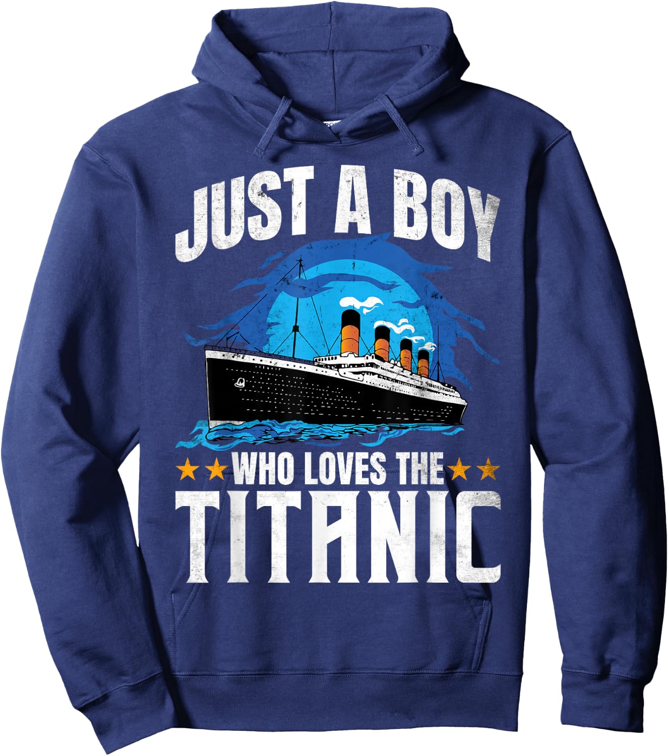 Boys who just Love The RMS Titanic Hoodie - Hoodie | Navy