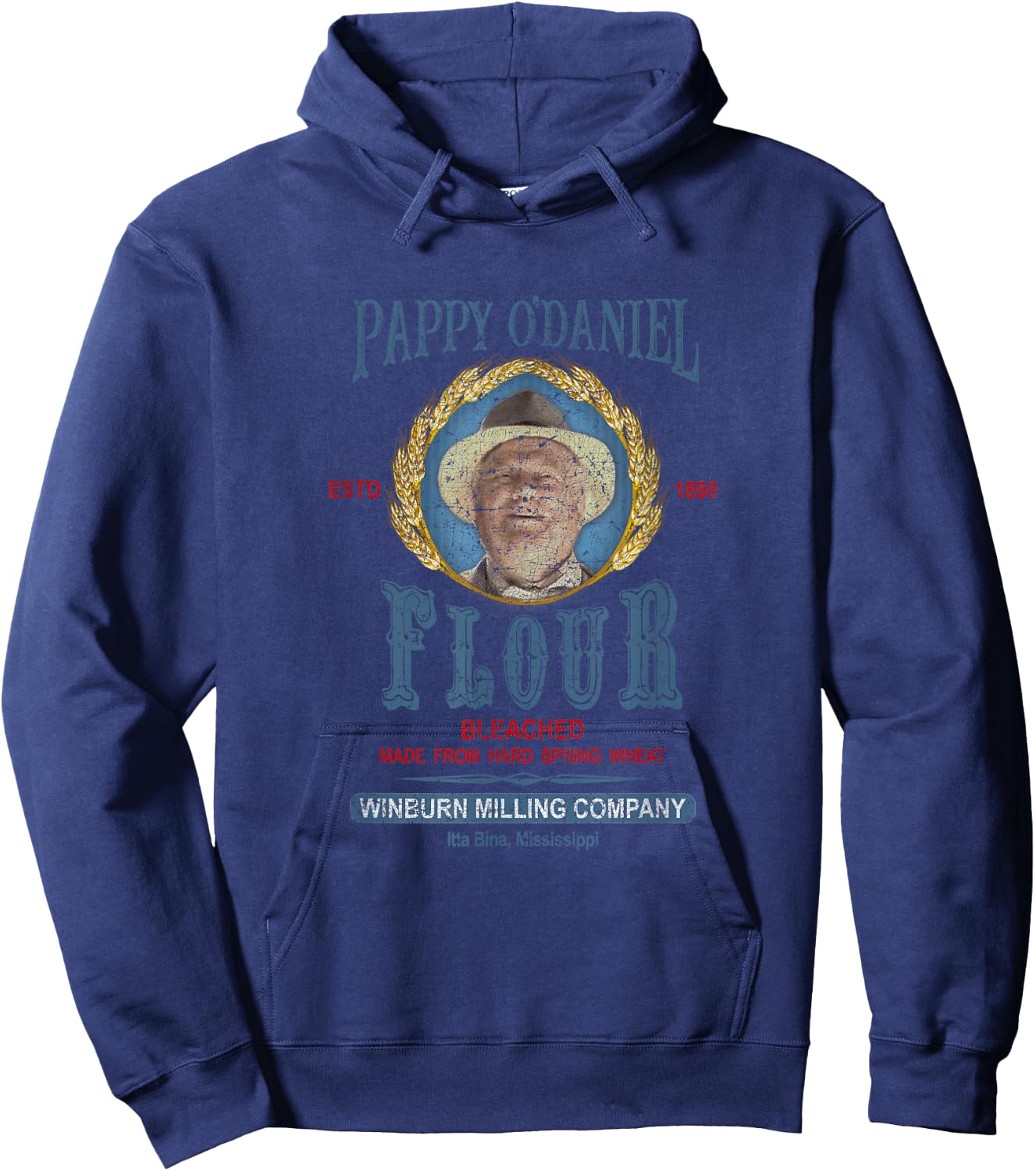 O Brother Where Art Thou | Pappy O'Daniel Flour Funny Movie Hoodie - Hoodie | Navy