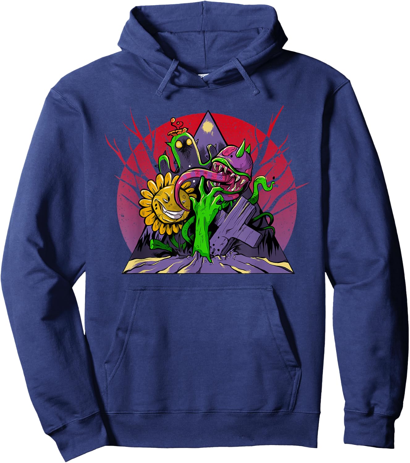 Zombies and Plants Hoodie - Hoodie | Navy