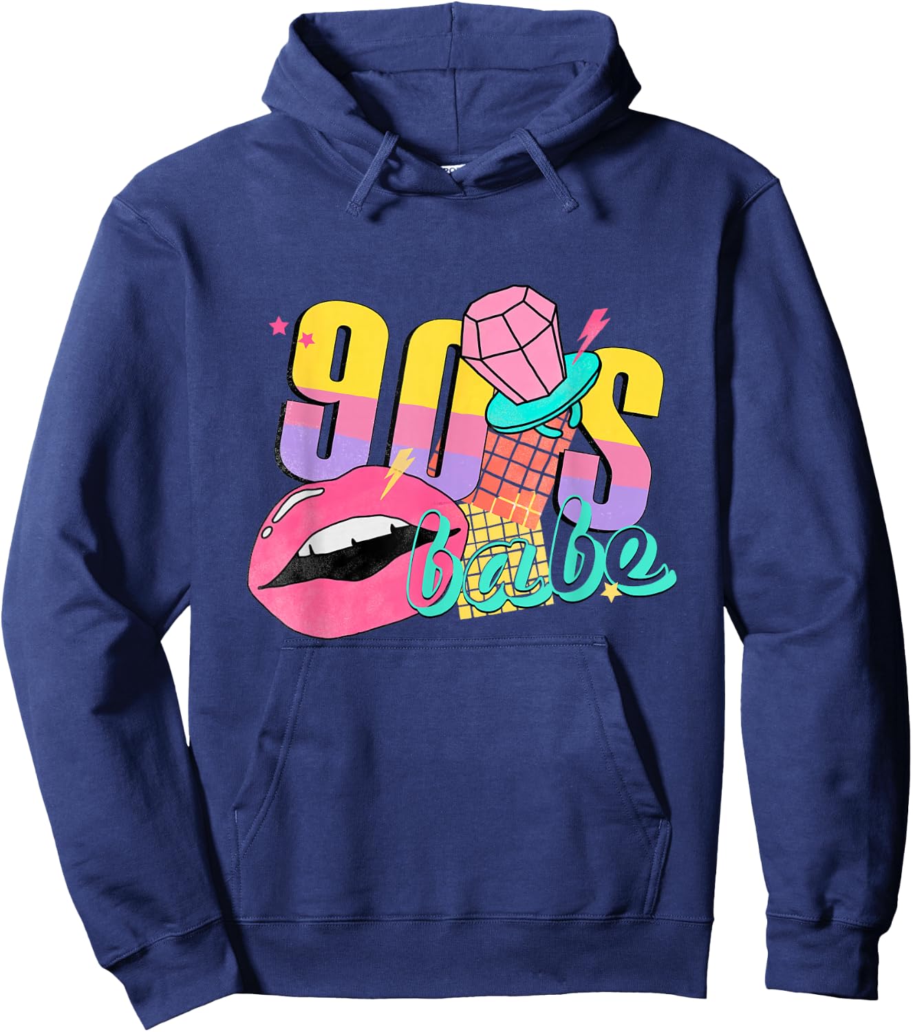 90's Bride Bridesmaids 90s Theme Bachelorette Matching Women Hoodie - Hoodie | Navy