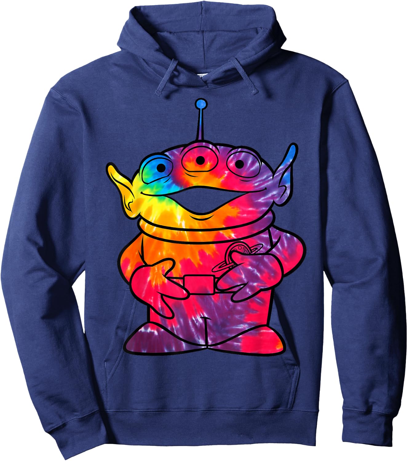 Disney Pixar Toy Story Tie-Dye Alien Portrait Hoodie - Hoodie | Navy