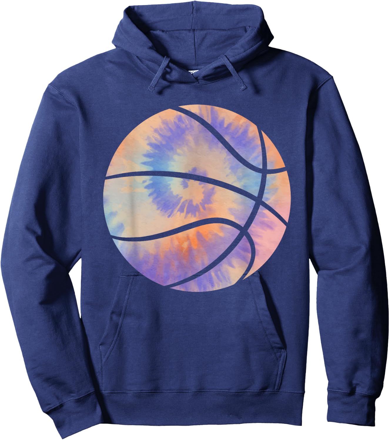 Basketball Tie Dye Colorful Rainbow Basketball Player Lover Hoodie - Hoodie | Navy