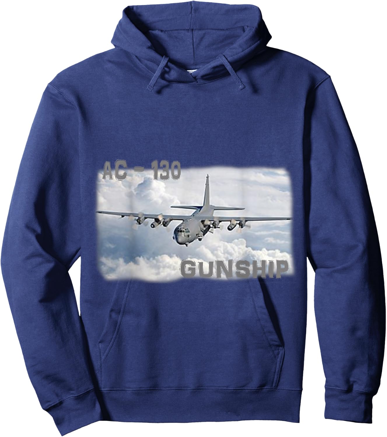 Ac 130 Gunship Military Airplane Adult Children Shirt Hoodie - Hoodie | Navy