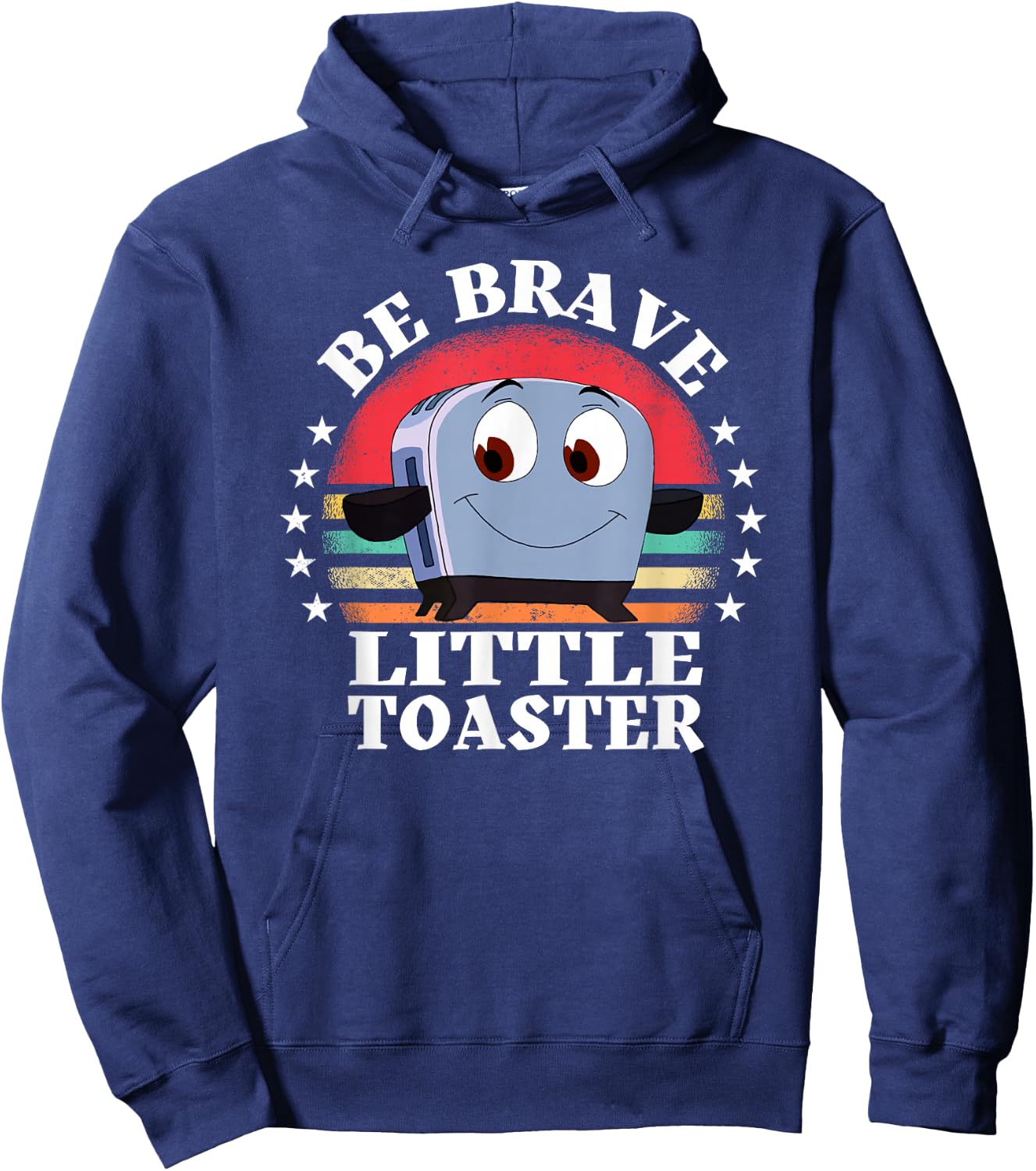 Be Brave Little Toaster Positive Classic 80s and 90s Retro Hoodie - Hoodie | Navy