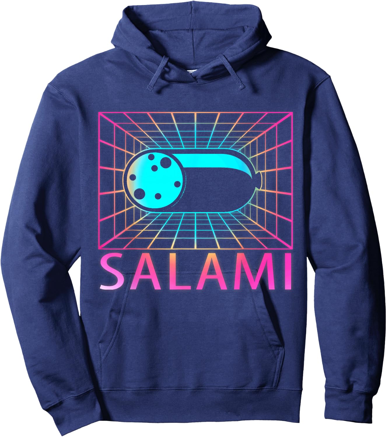 Salami Retro Gift Hoodie - Hoodie | Navy