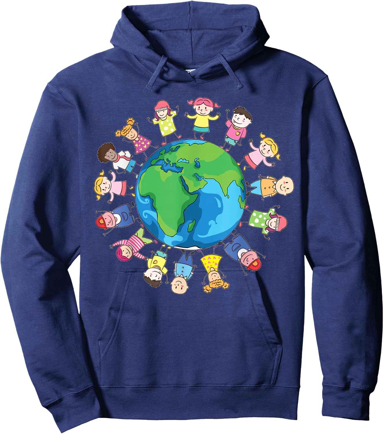 Happy Earth Day Children Around The World FUUNY Planet Save Hoodie - Hoodie | Navy