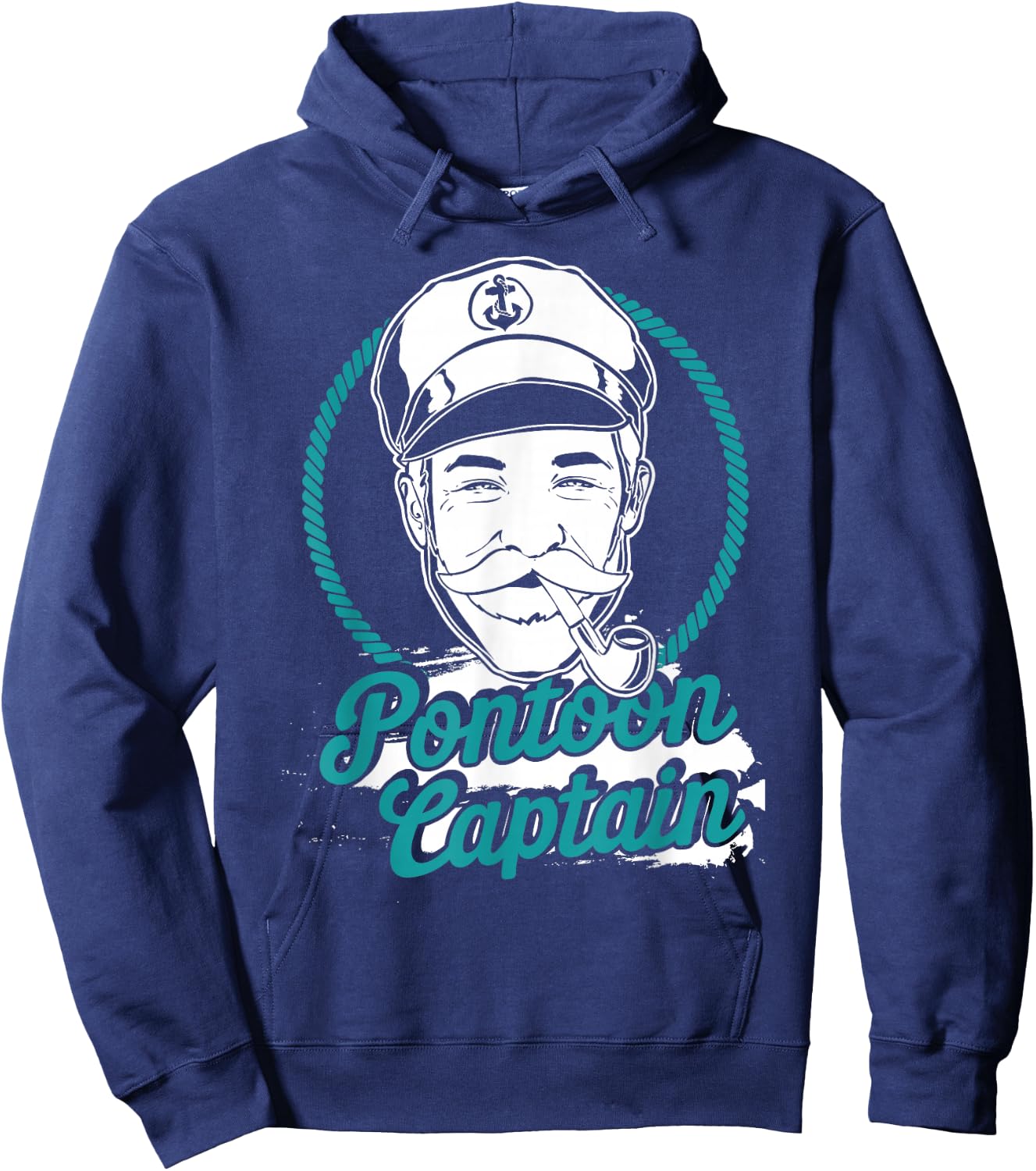 Pontoon Boat Captain - Motorboating Hoodie - Hoodie | Navy