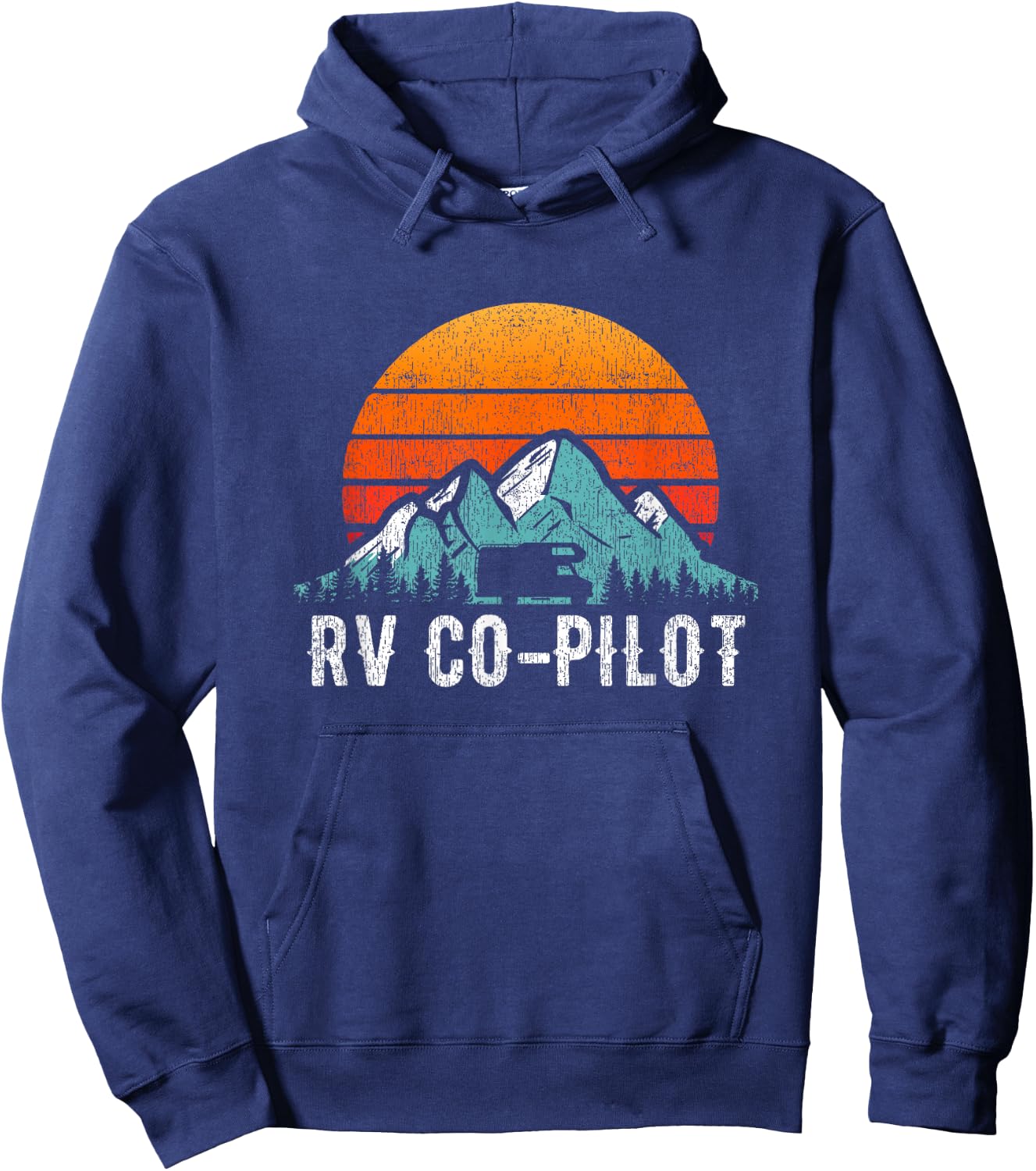 RV Co-Pilot Shirt Motorhome Passenger WOMO Travel Gift Hoodie - Hoodie | Navy