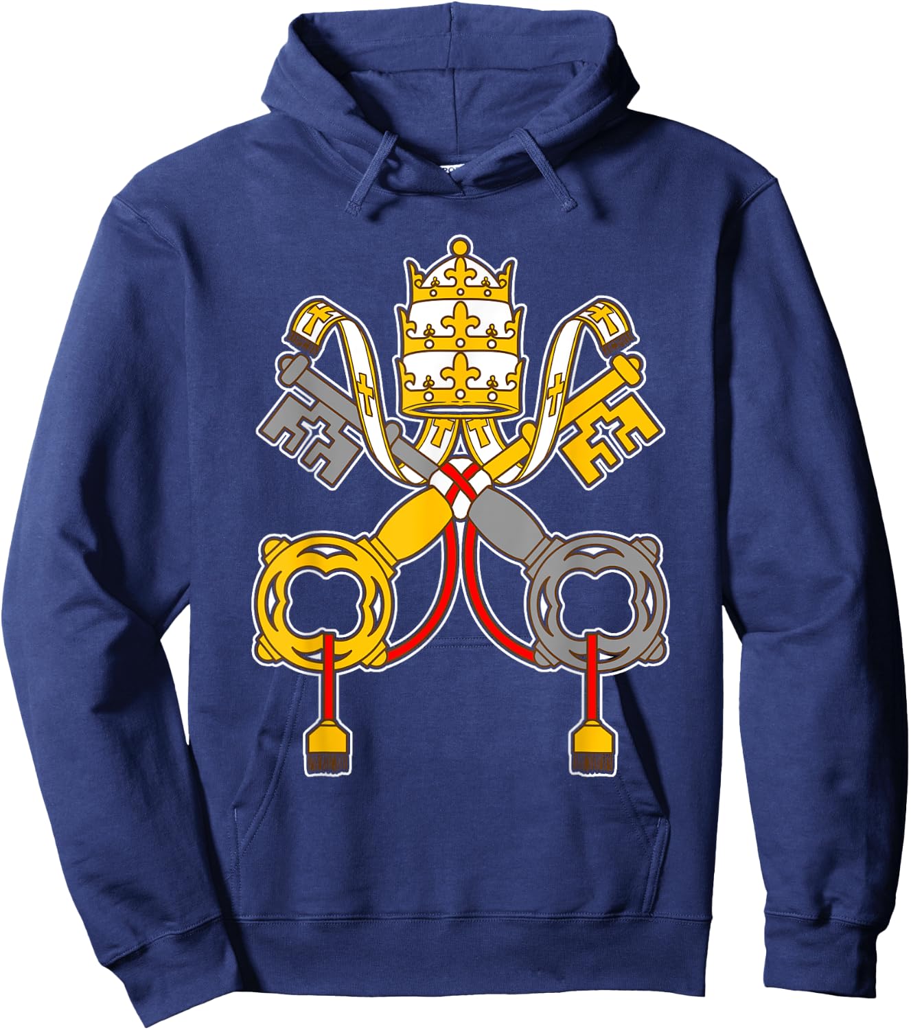 St Peter Shirt - Vintage Catholic t Art keys to the kingdom Hoodie - Hoodie | Navy
