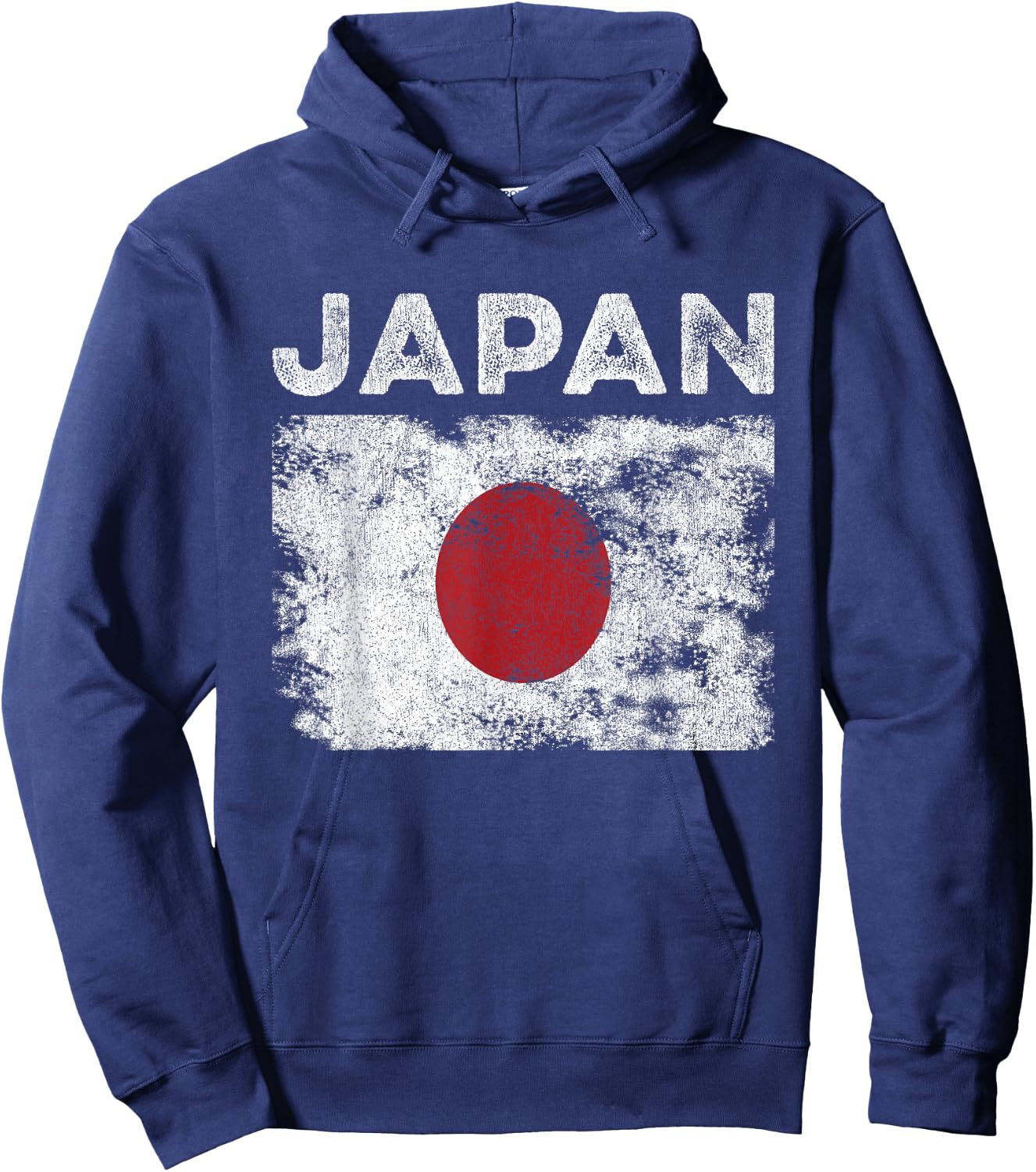 Japan Flag Distressed - Men Women Kids - Japanese Flag Hoodie - Hoodie | Navy