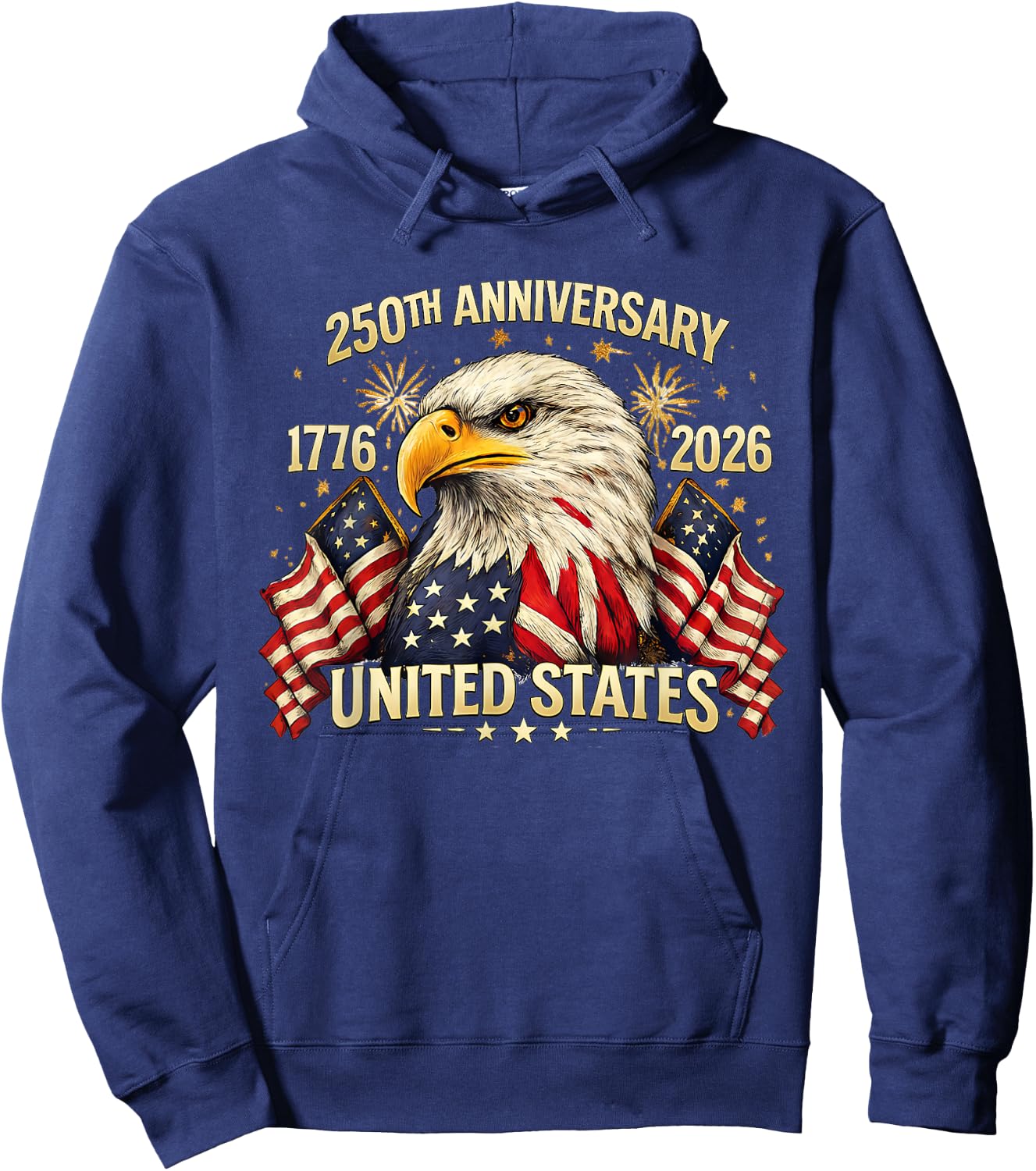 250th Years of USA Anniversary 1776–2026 American Patriotic Hoodie - Hoodie | Navy