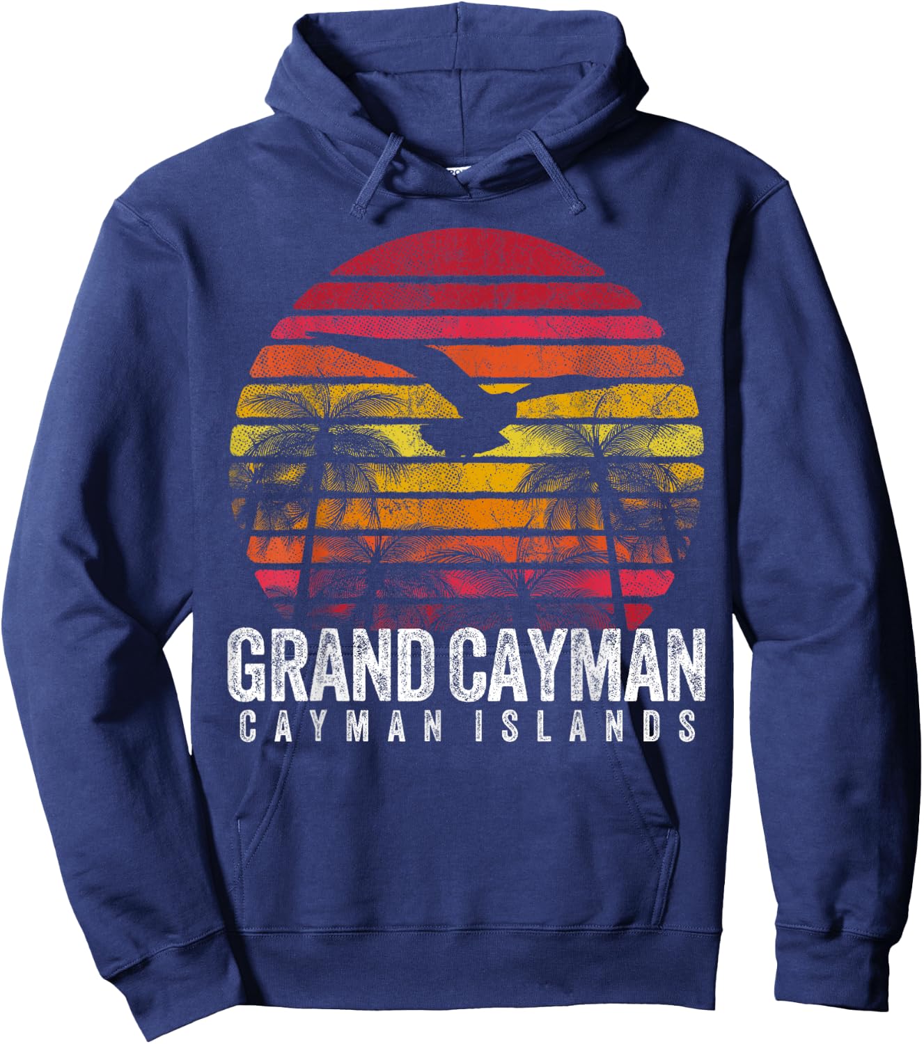 GRAND CAYMAN ISLANDS Gift Beach Vintage Souvenir Retro Gift Hoodie - Hoodie | Navy