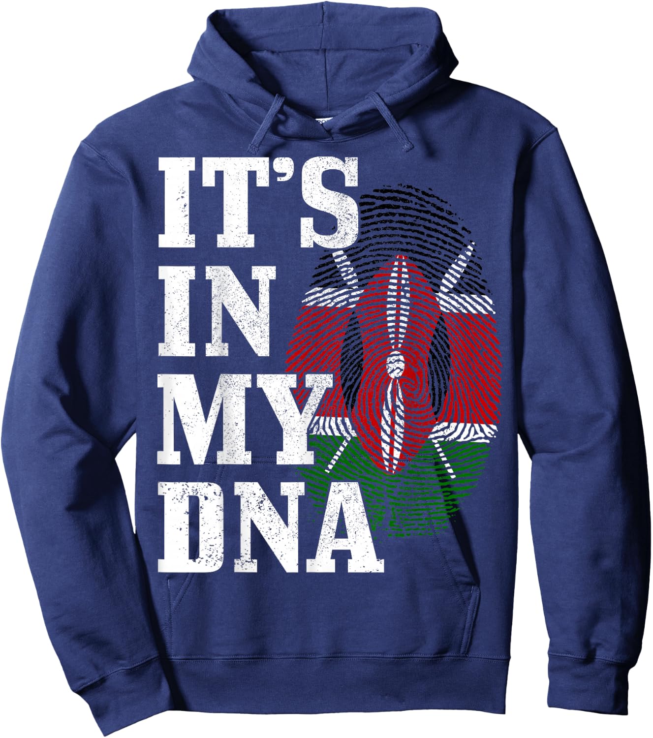 Kenya It's In My DNA Kenyan Flag Pride Roots African Hoodie - Hoodie | Navy