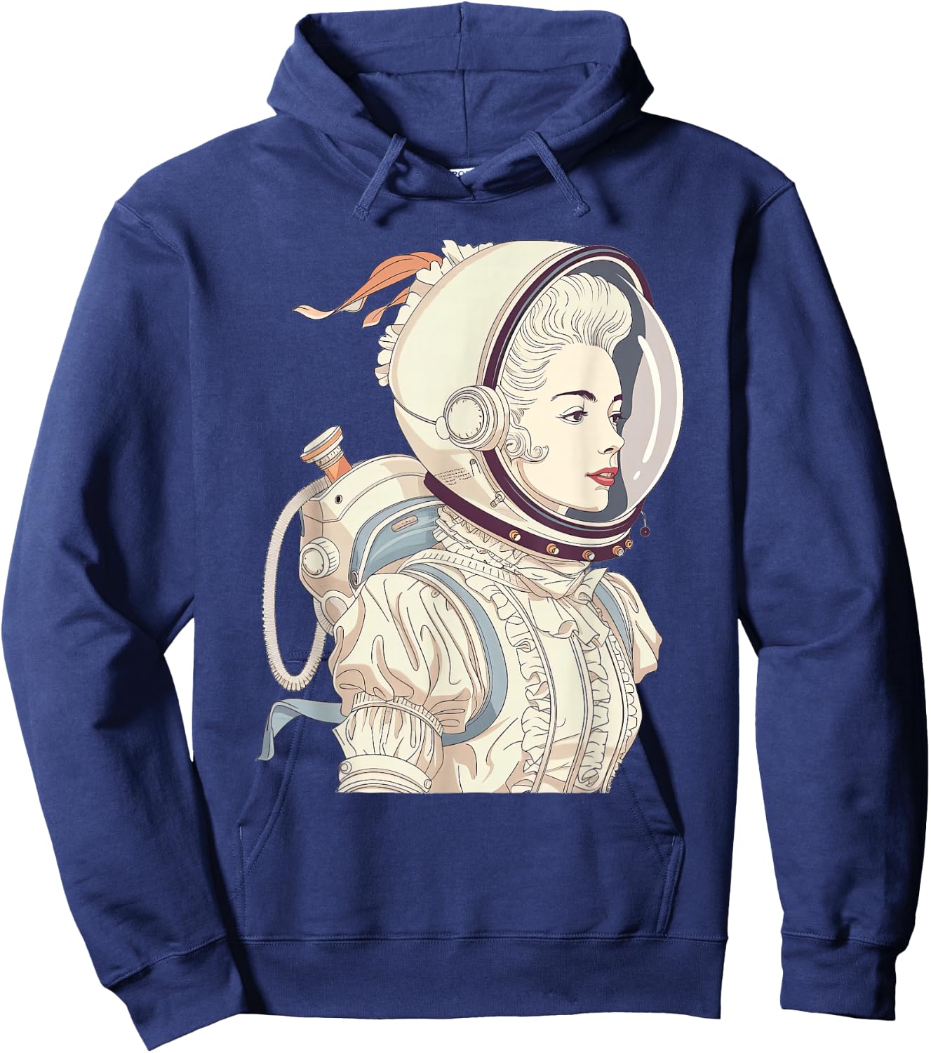 Marie Antoinette As An Astronaut Hoodie - Hoodie | Navy